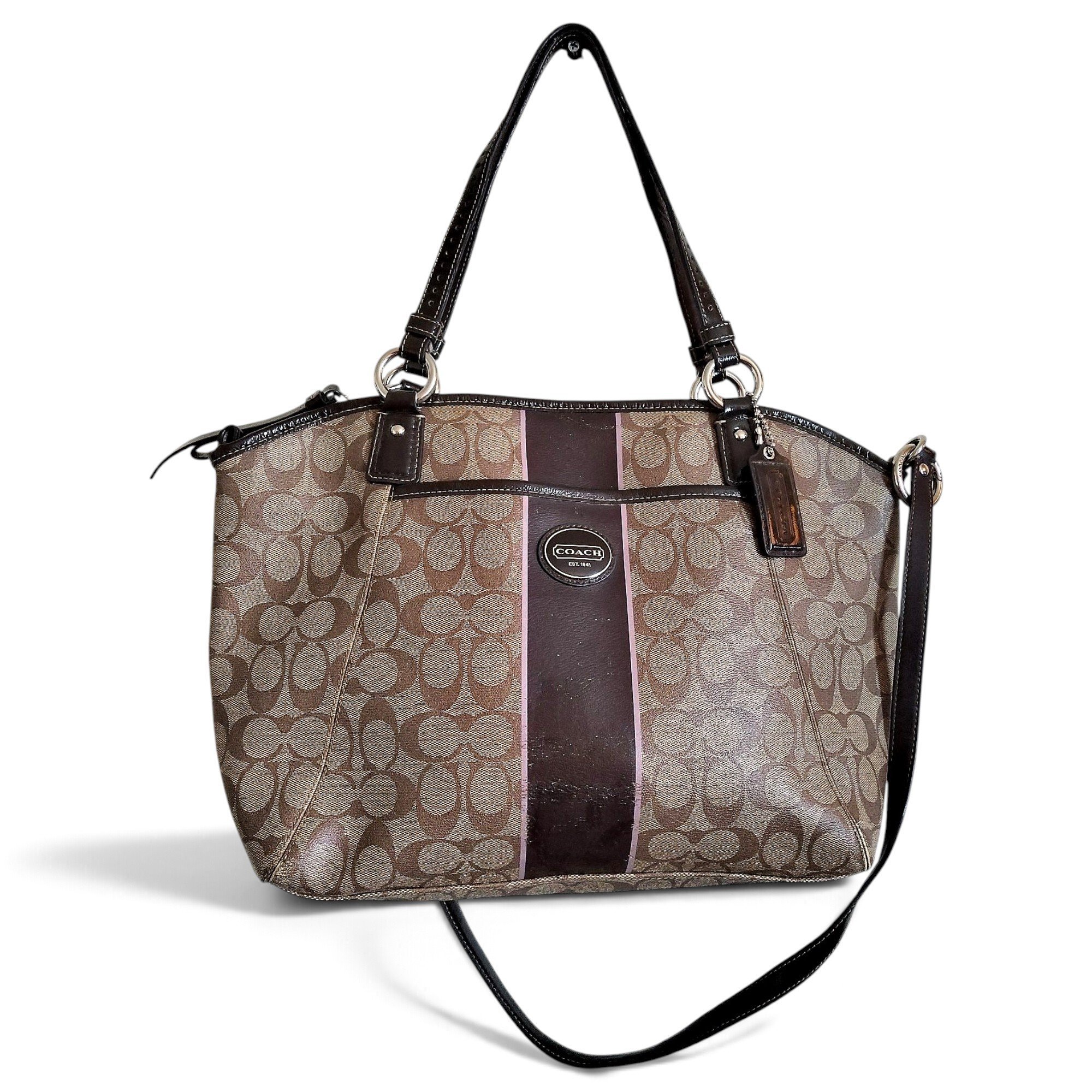 CITY ZIP TOTE leather tote