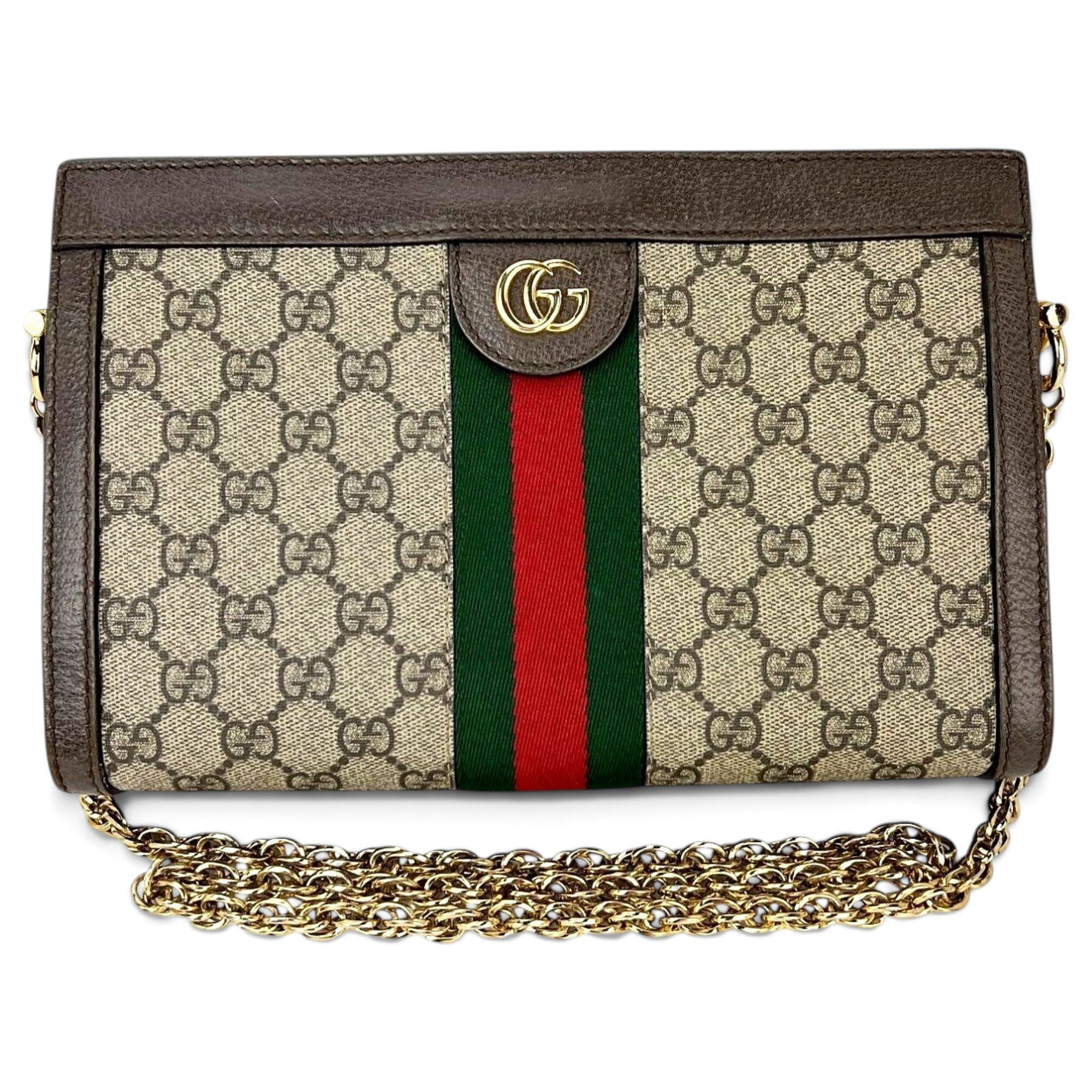 Ophidia Chain leather handbag