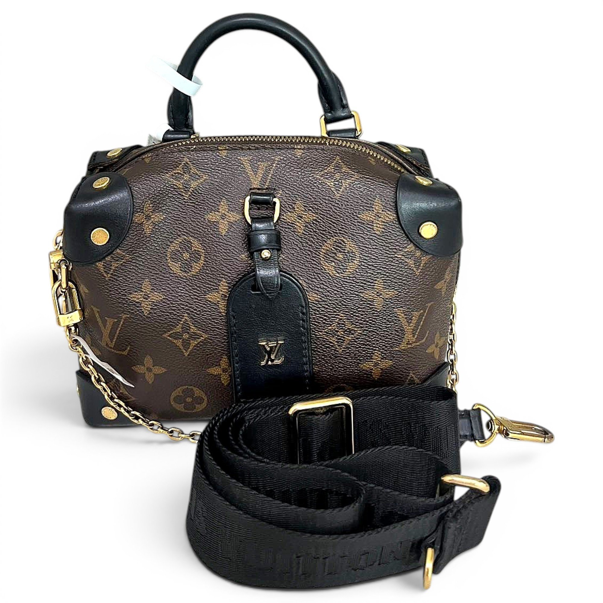 Petite Malle Souple leather handbag