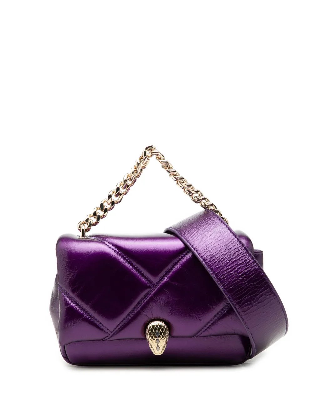 2010-2026 Mini Metallic Leather Maxi Serpenti Cabochon satchel