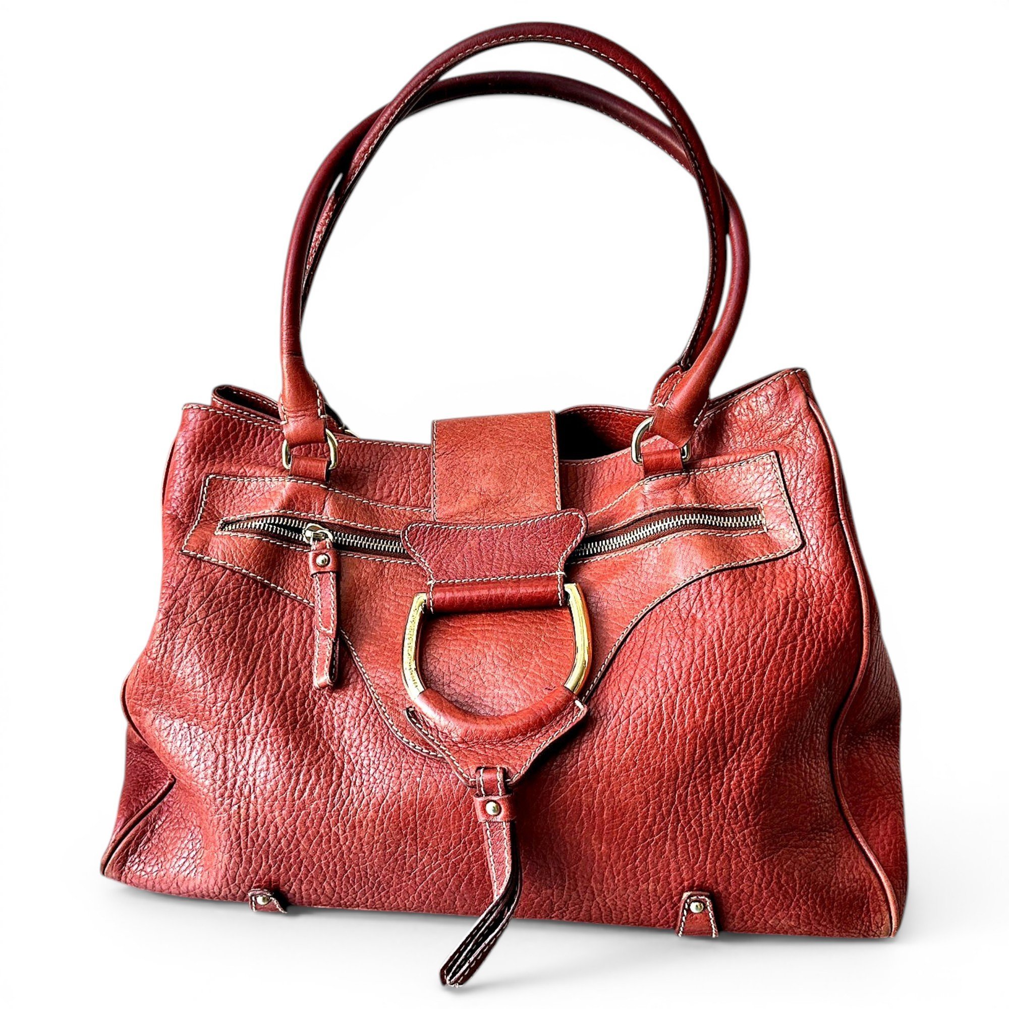 Leather handbag