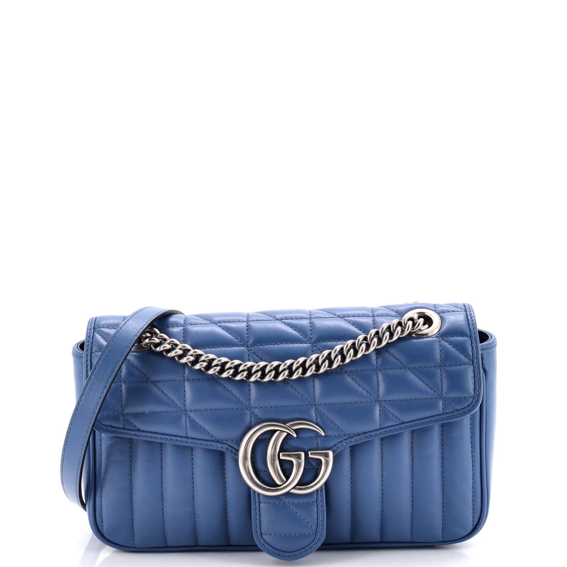 GG Marmont Flap Bag Mixed Matelasse Leather Small