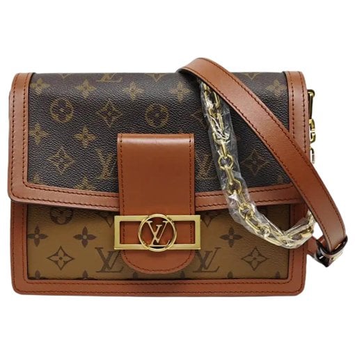 Dauphine leather crossbody bag
