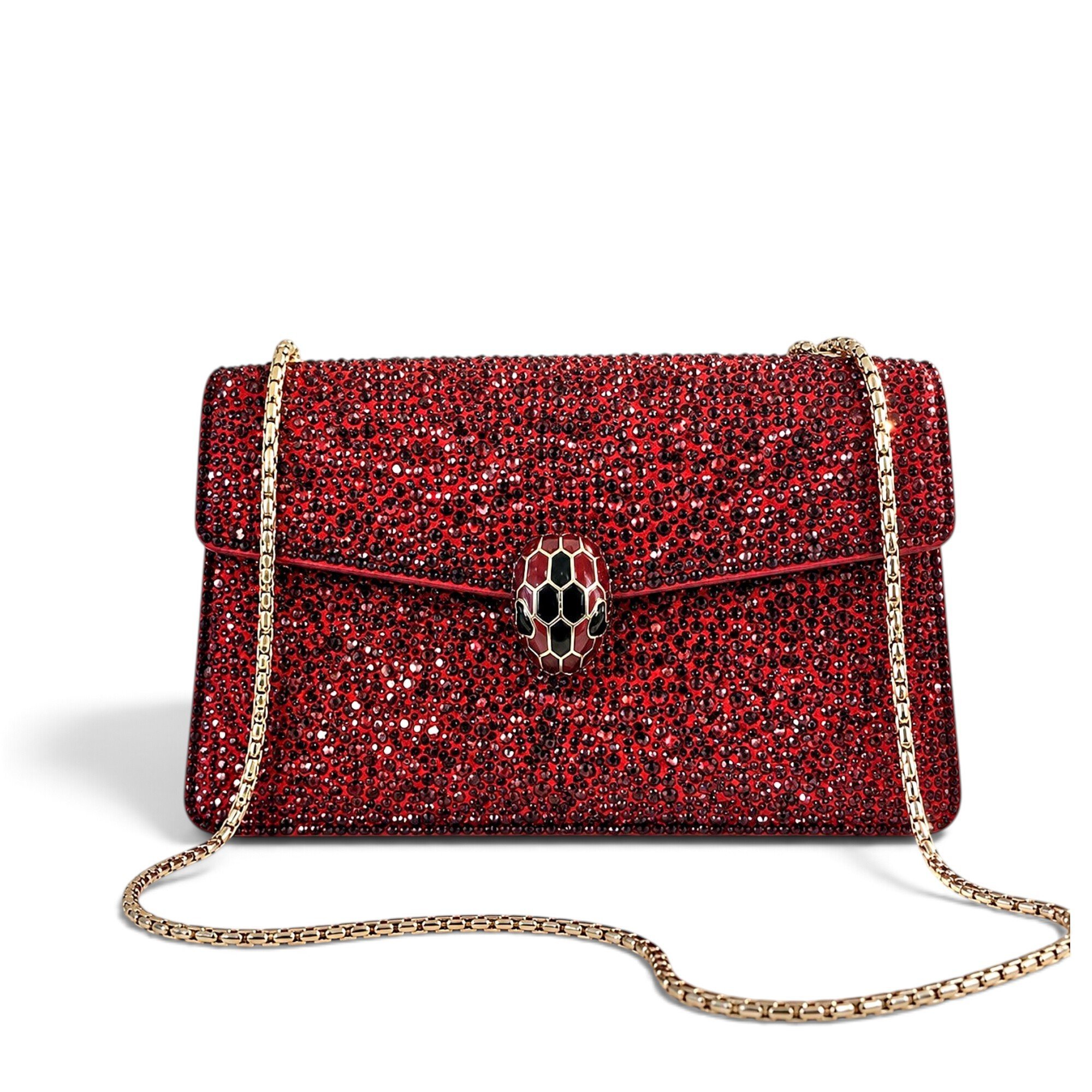 Serpenti leather handbag
