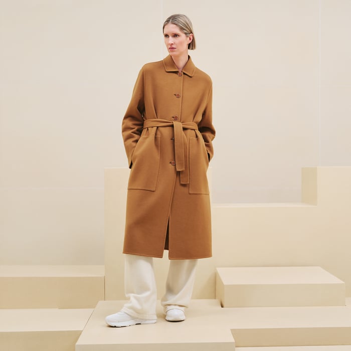 Cashmere wrap coat