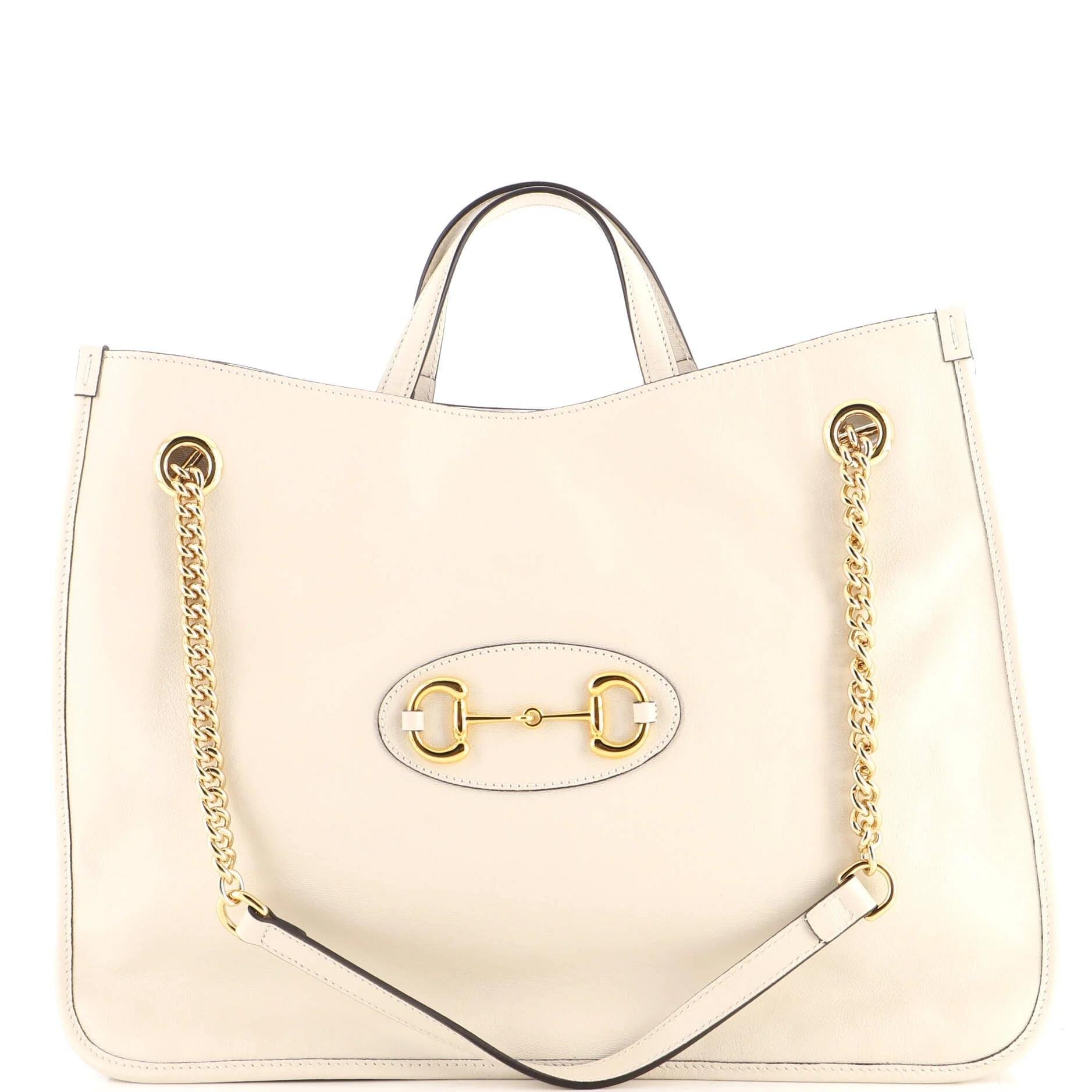 Leather tote