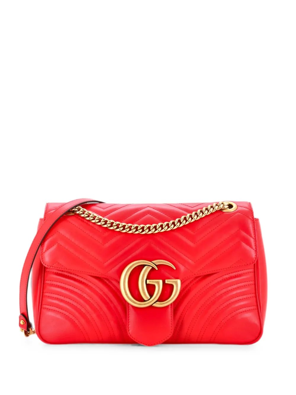 GG Marmont Flap Bag Matelasse Leather Large shoulder bag