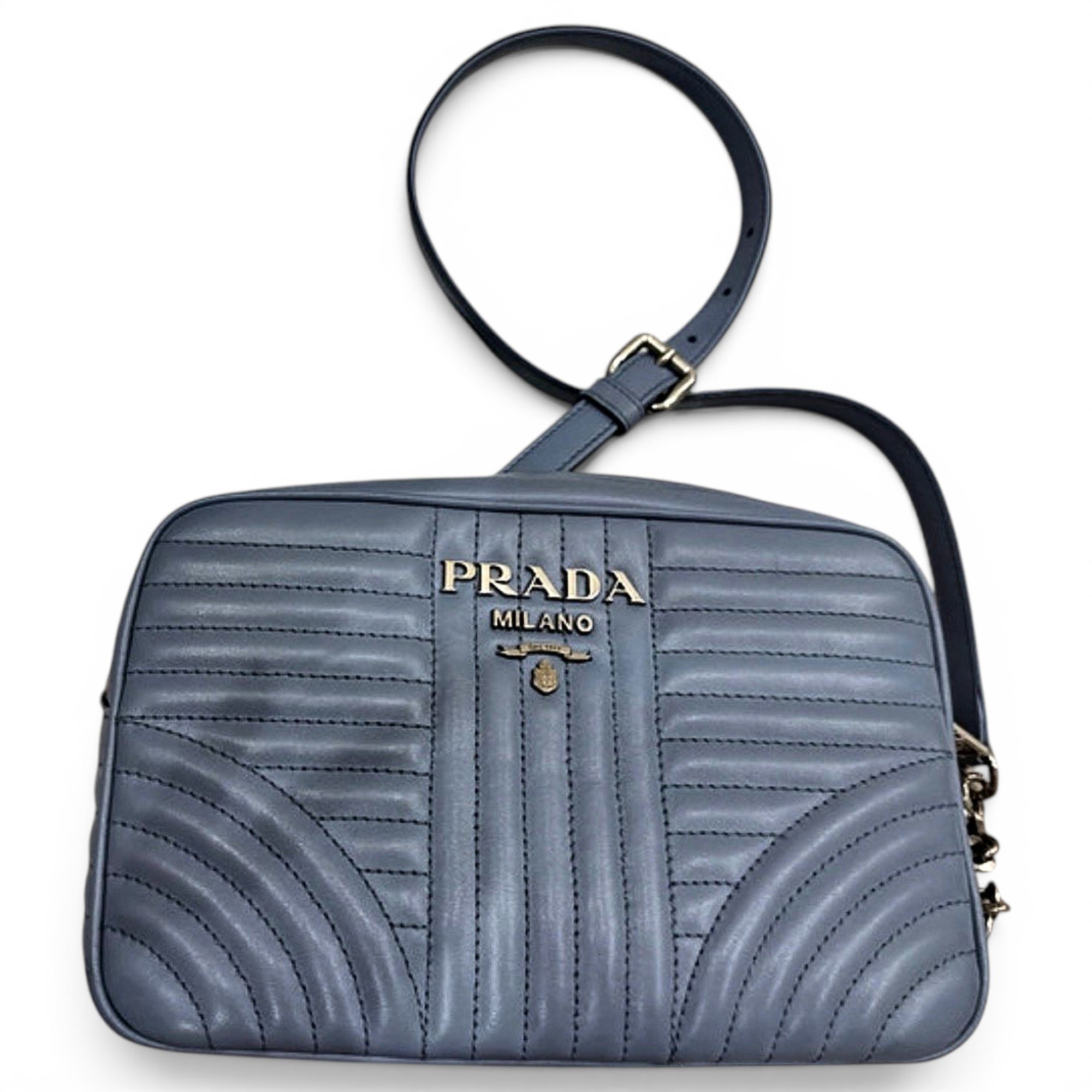 Diagramme leather handbag