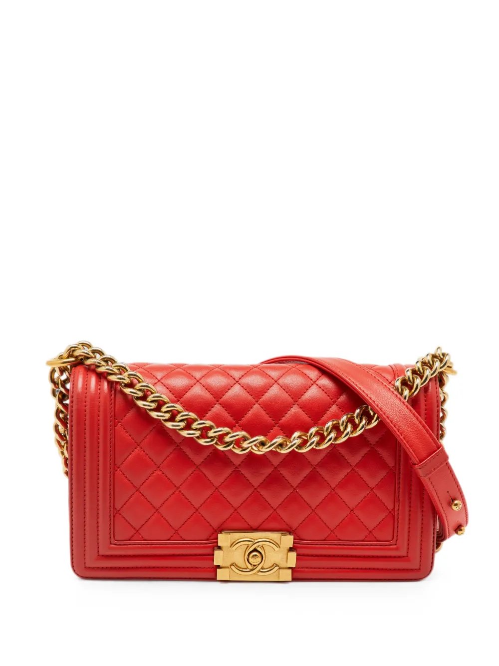 2017 medium Boy diamond-quilted shoulder bag
