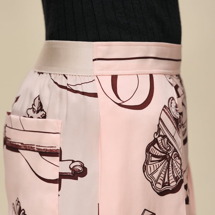 Rose Opaline "Ferronnerie Remix" Pants
