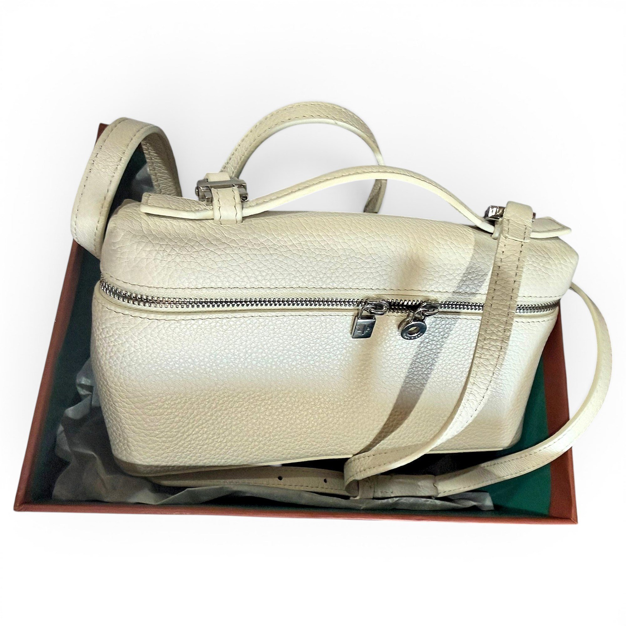 Extra Pocket leather crossbody bag
