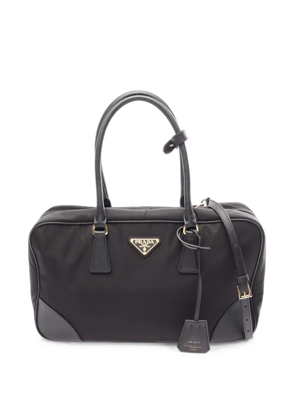 2010s Re-Edition 1978 Saffiano leather trim handbag