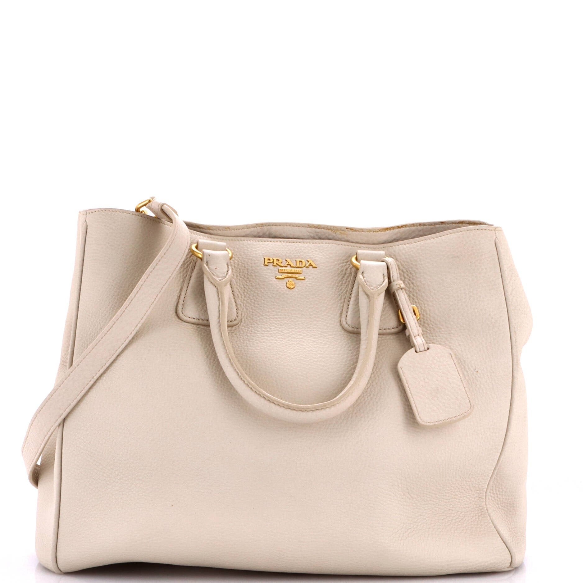Convertible Shopper Tote Vitello Daino Large