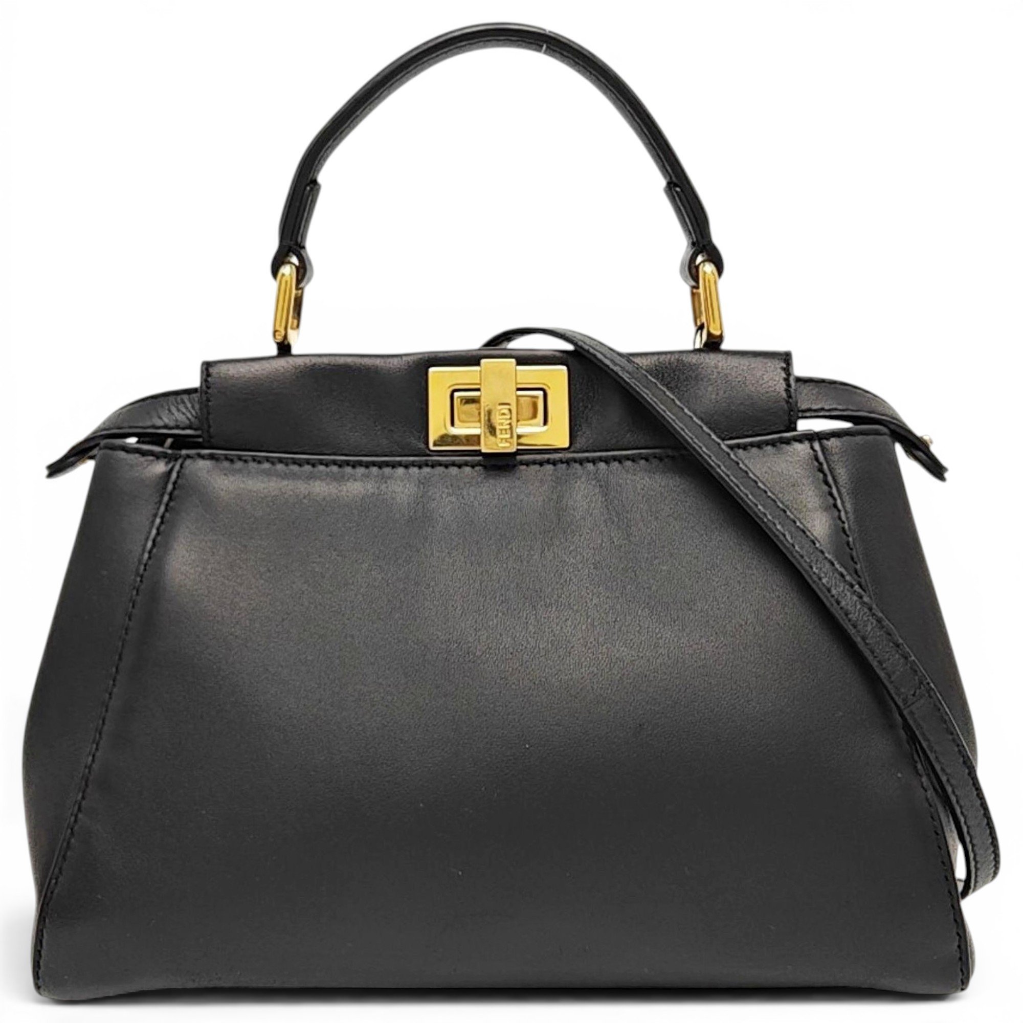Peekaboo leather handbag