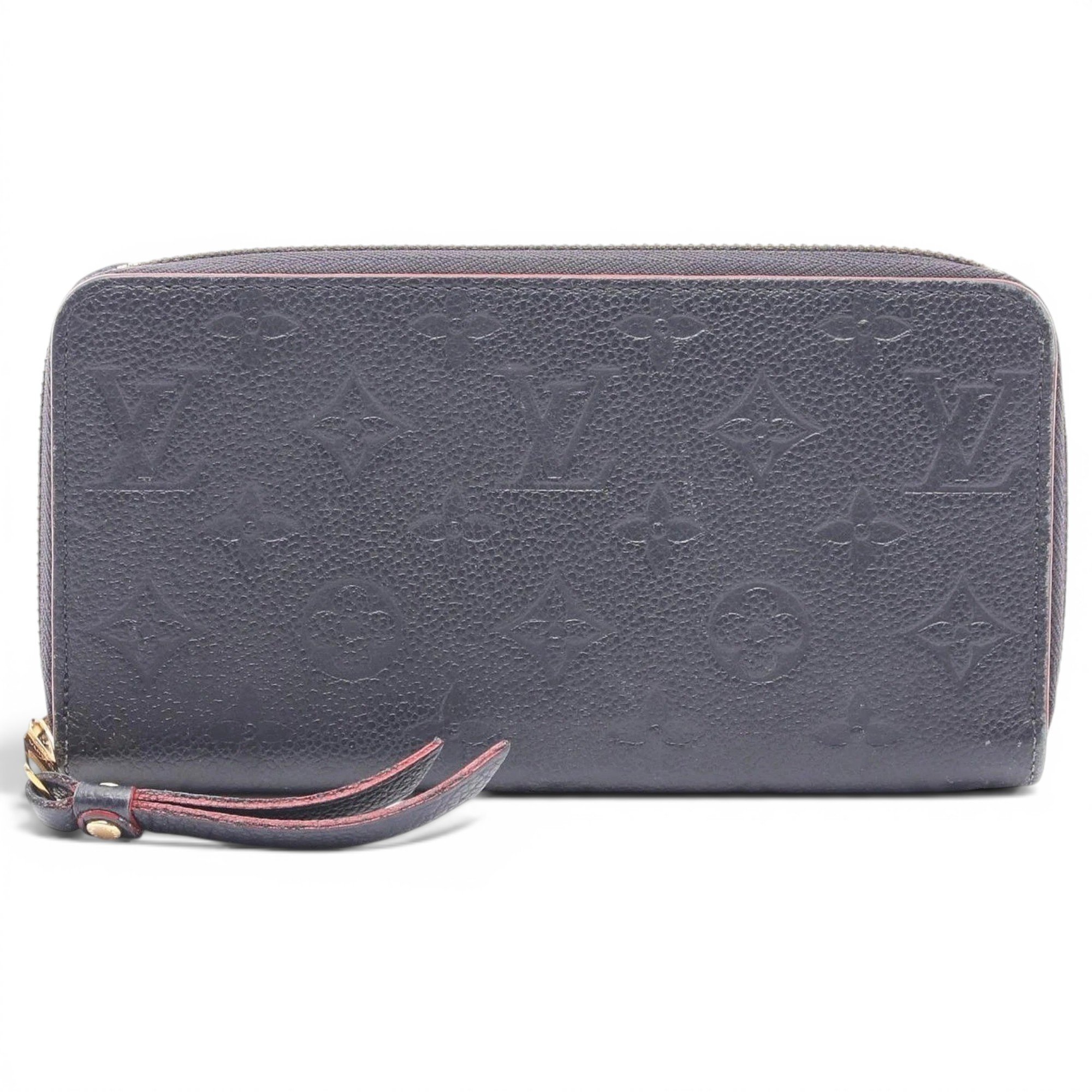 Leather clutch bag