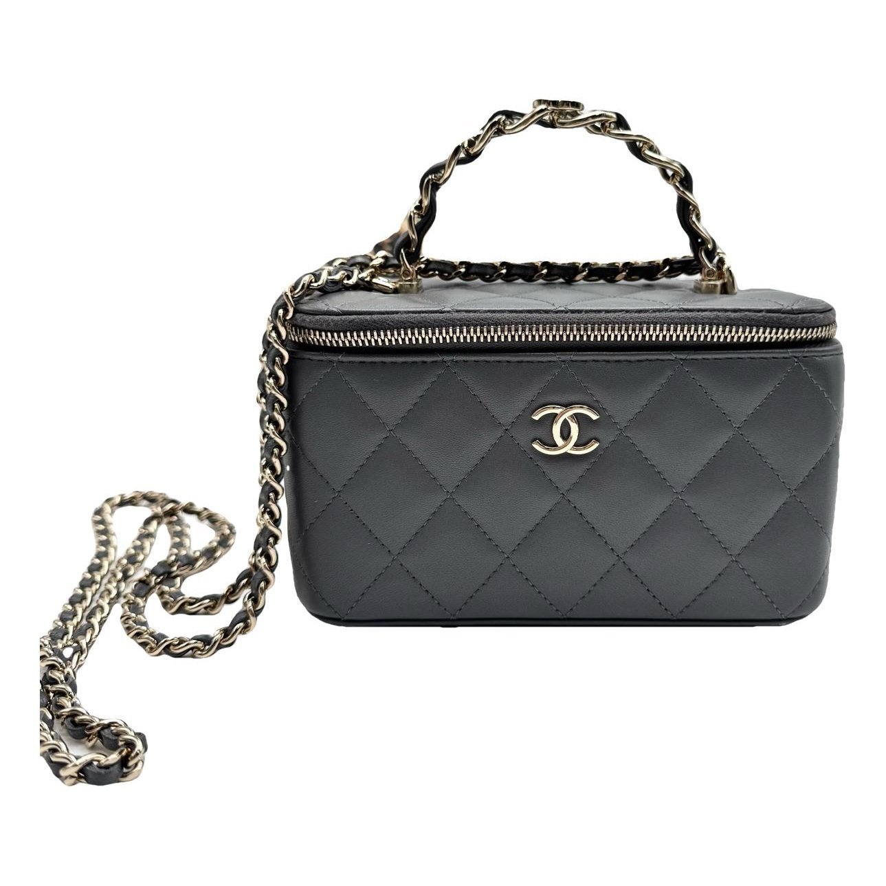 Trendy CC Vanity leather handbag