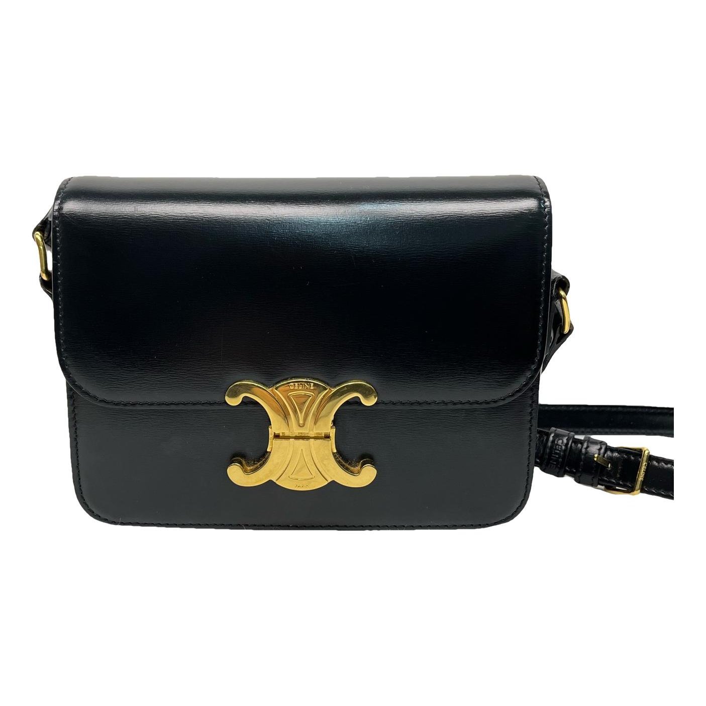 Triomphe leather handbag
