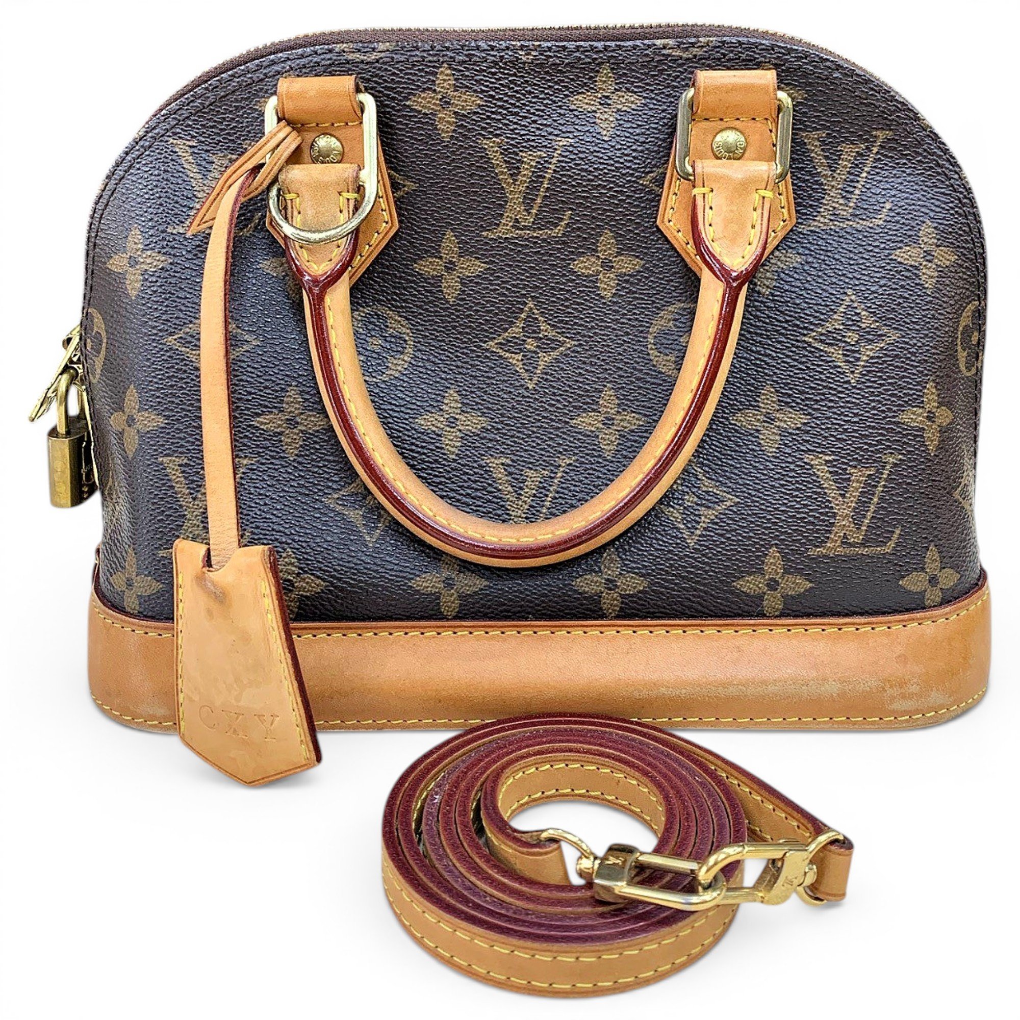 Alma leather handbag