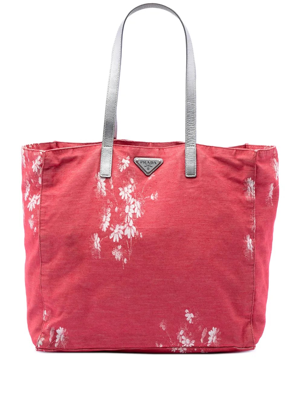 Prada 2013-2026 Floral Printed Canvas tote bag