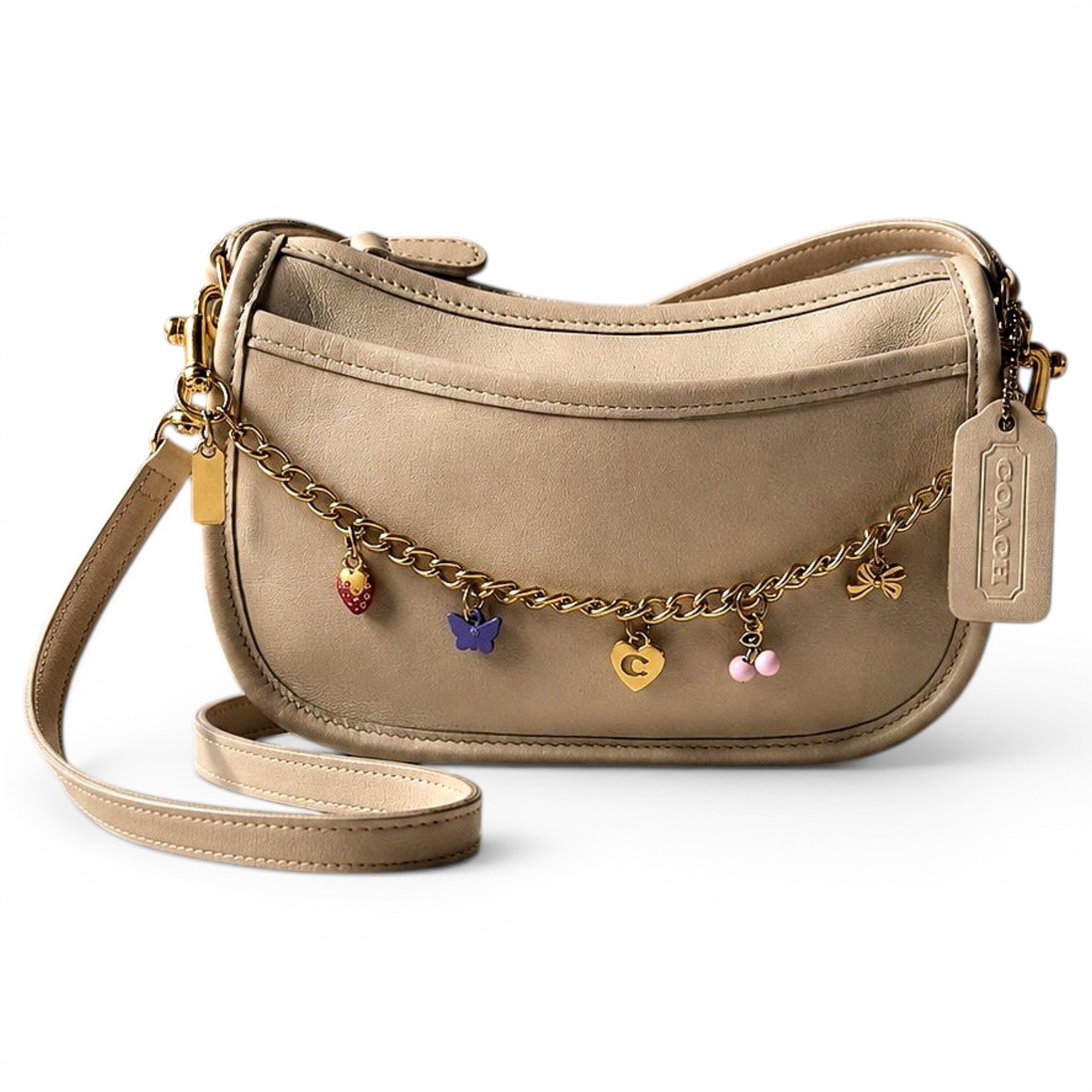 Smooth Crossbody leather handbag