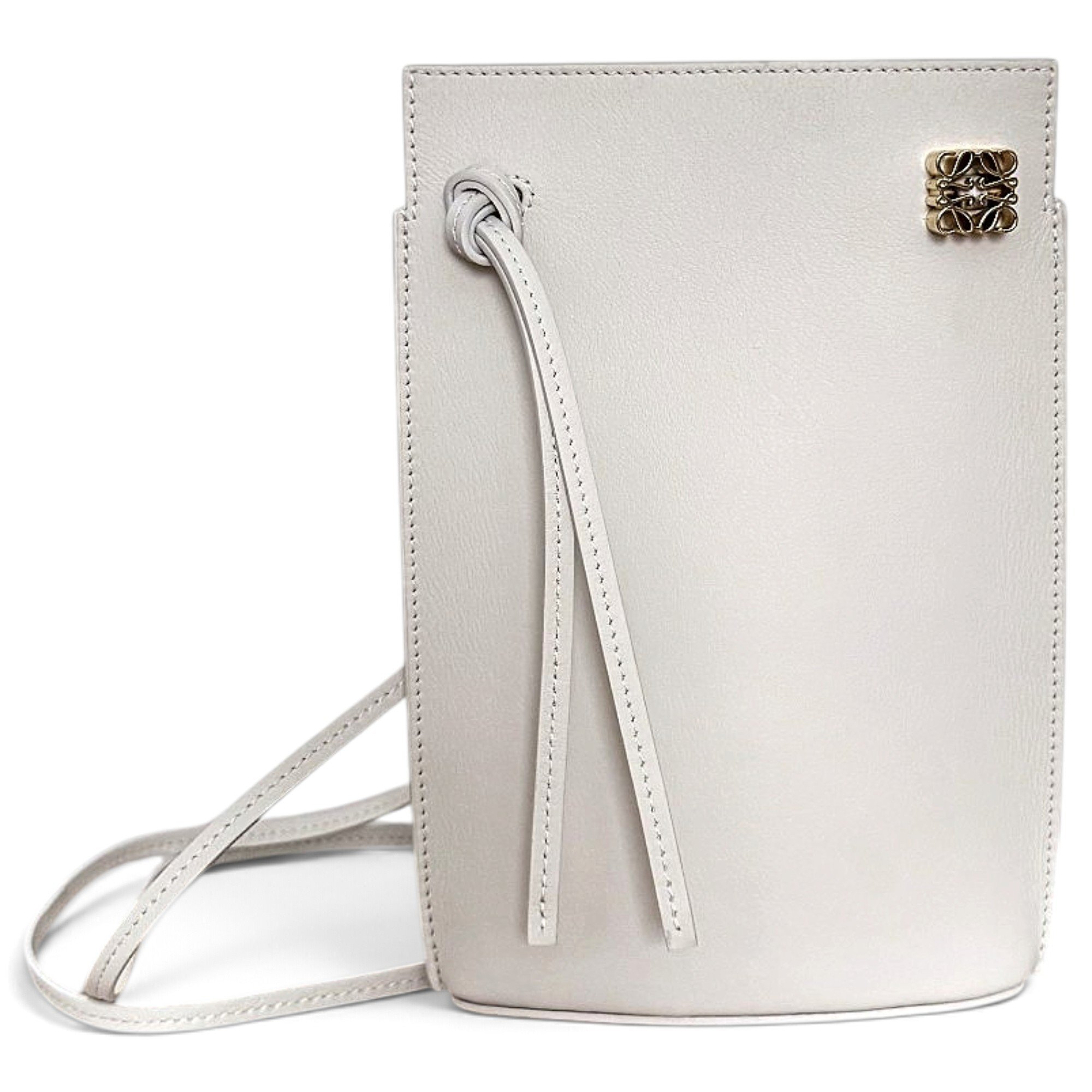 Dice Pocket leather crossbody bag