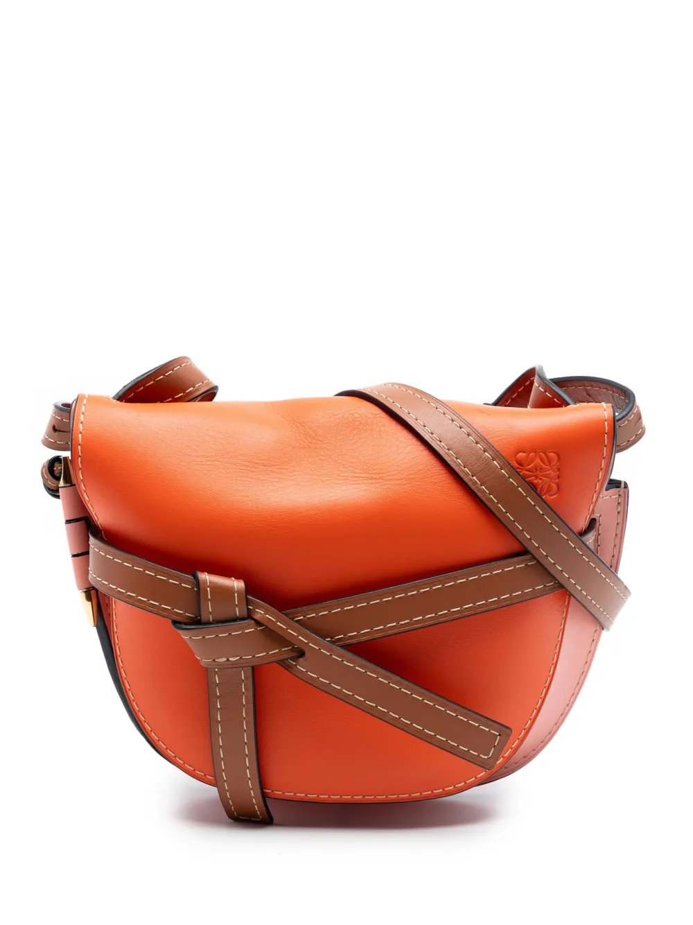 2019 Small Tricolor Leather Gate crossbody bag