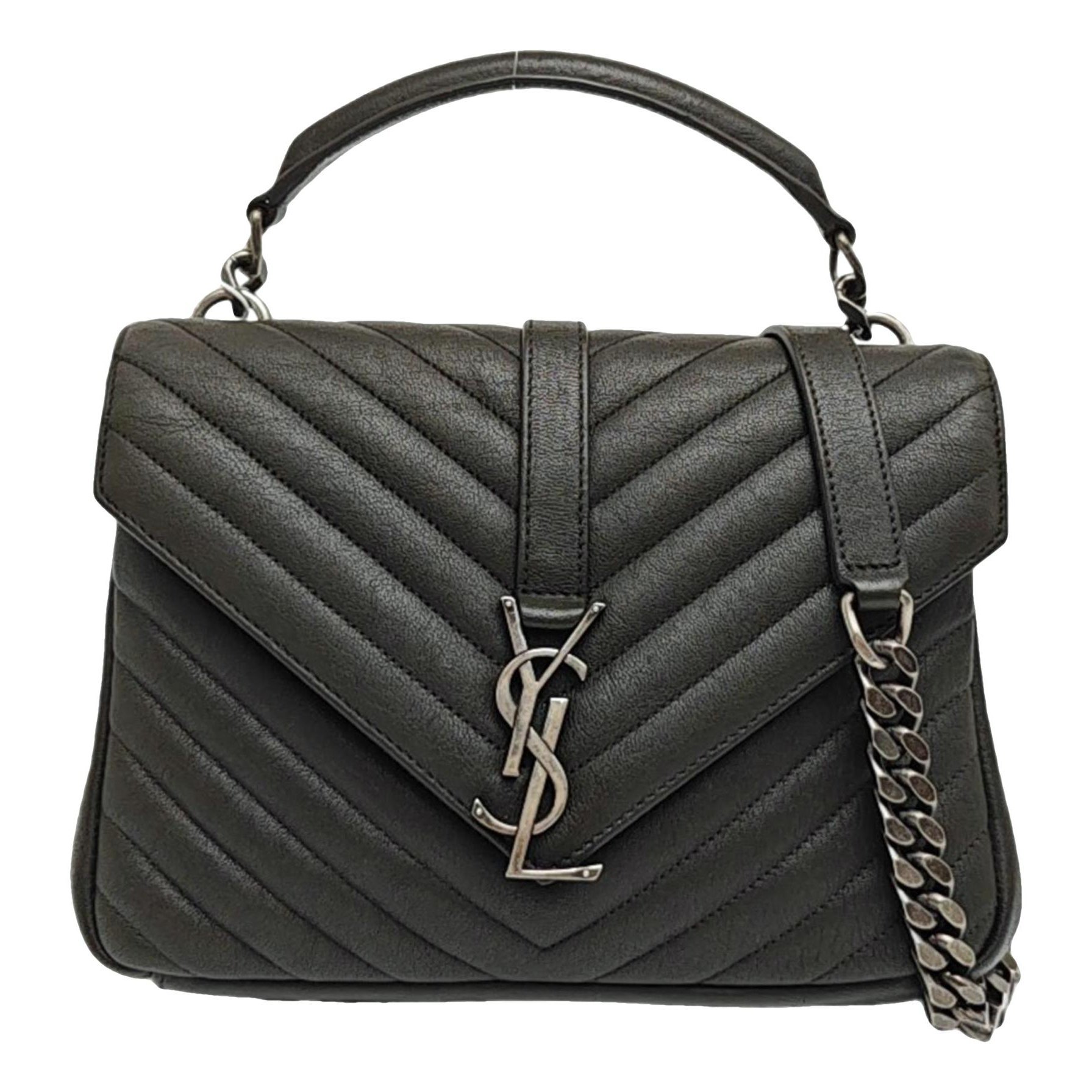 Collége monogramme leather handbag