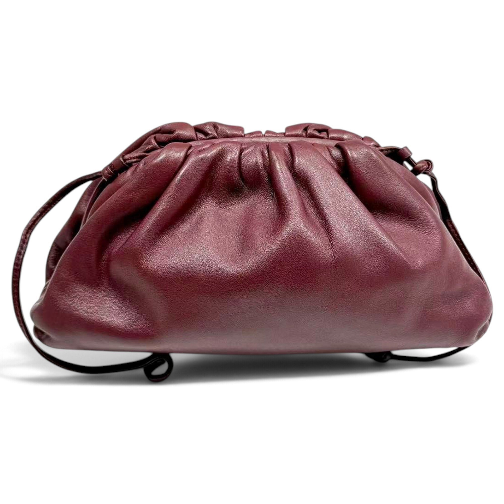 Pouch leather handbag