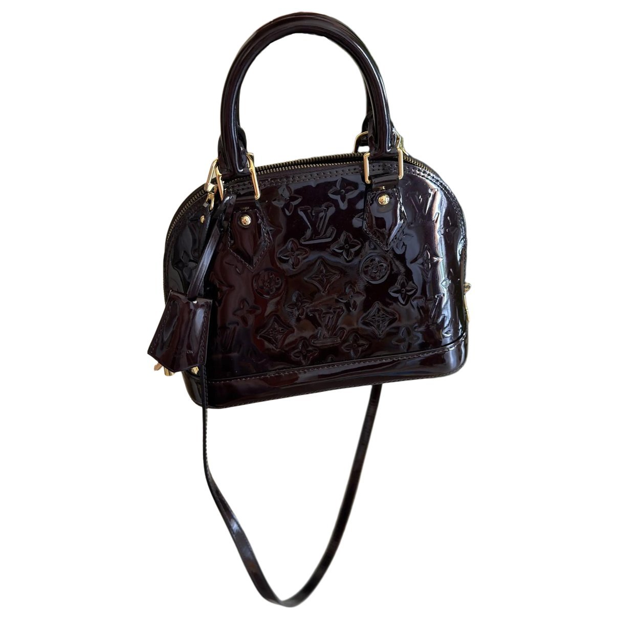 Alma BB patent leather handbag
