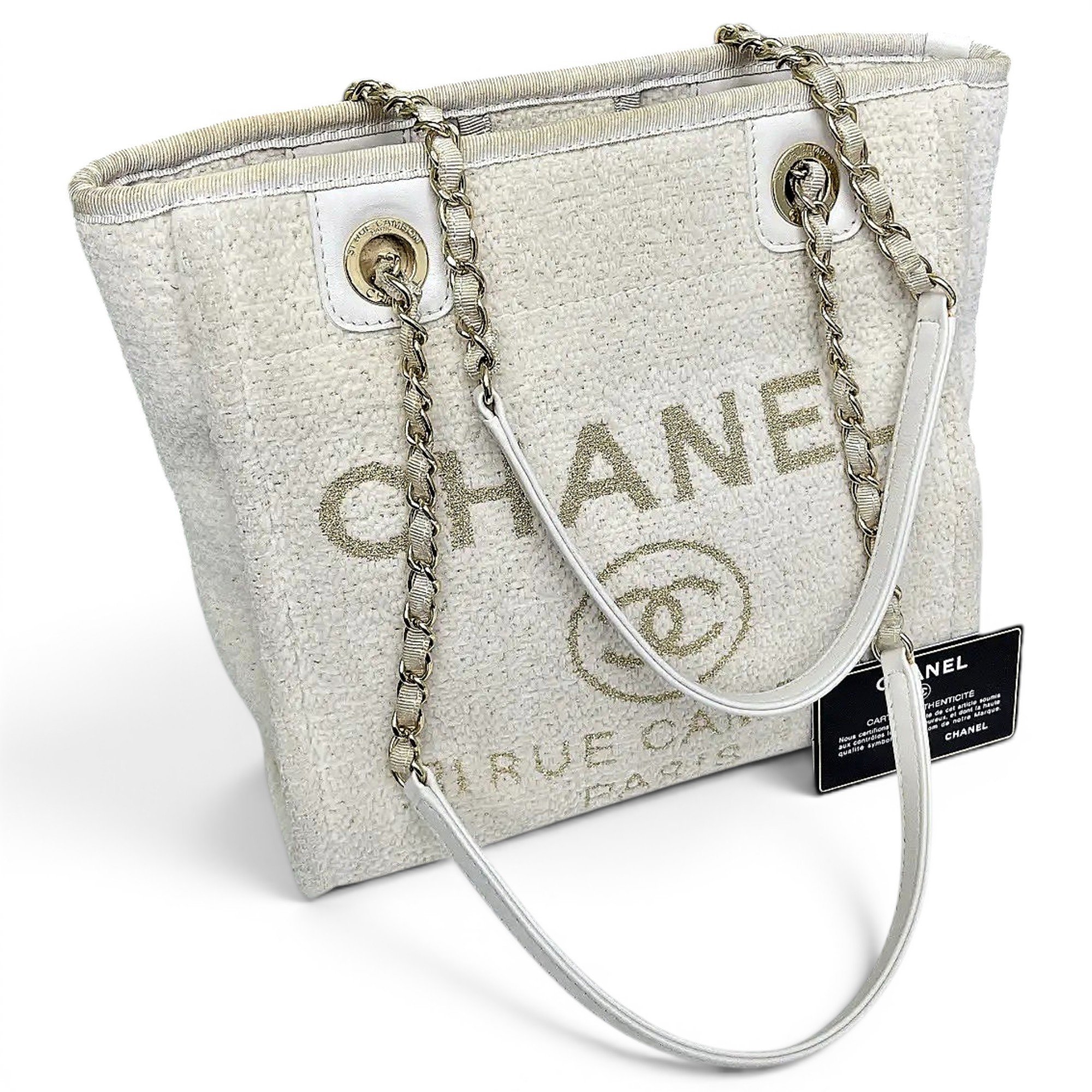 Deauville Chain tweed handbag