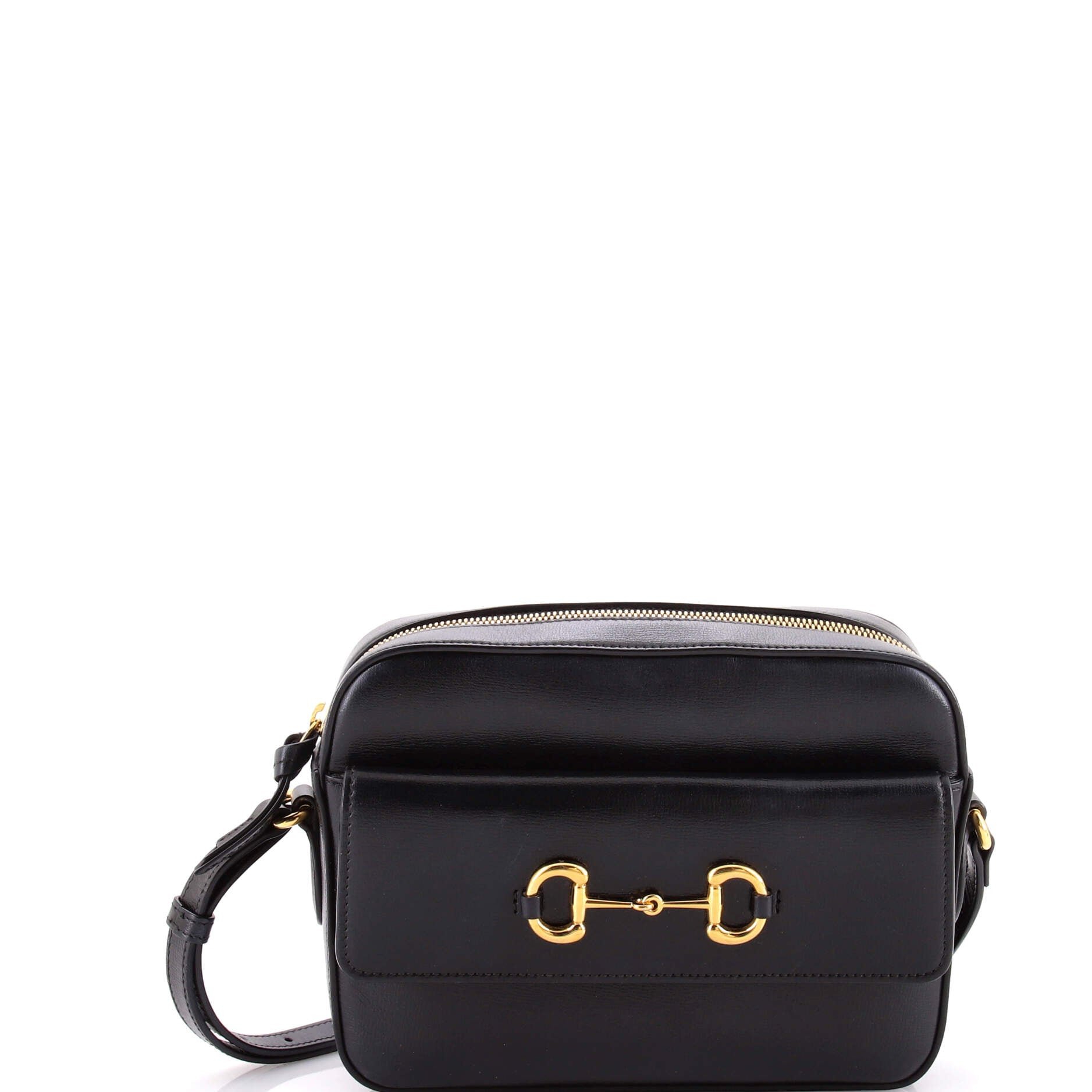 Horsebit 1955 Flap Pocket Camera Bag Leather Small