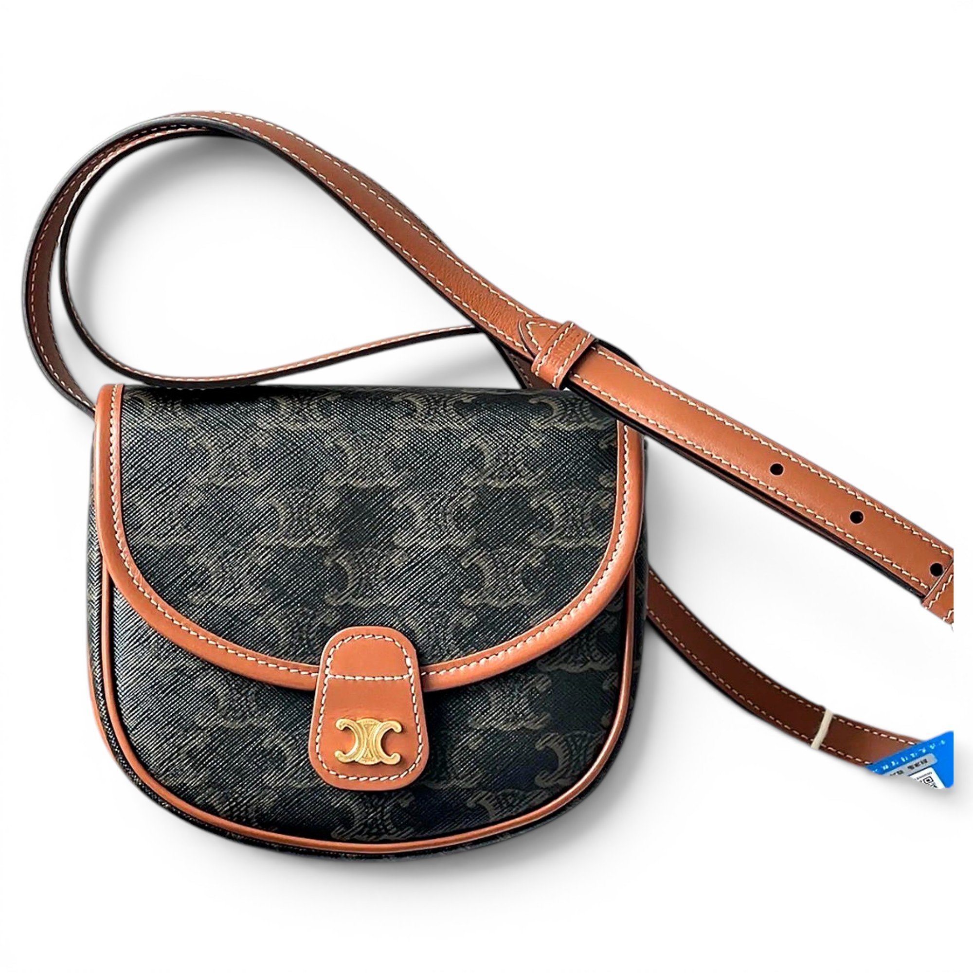 Folco vinyl crossbody bag
