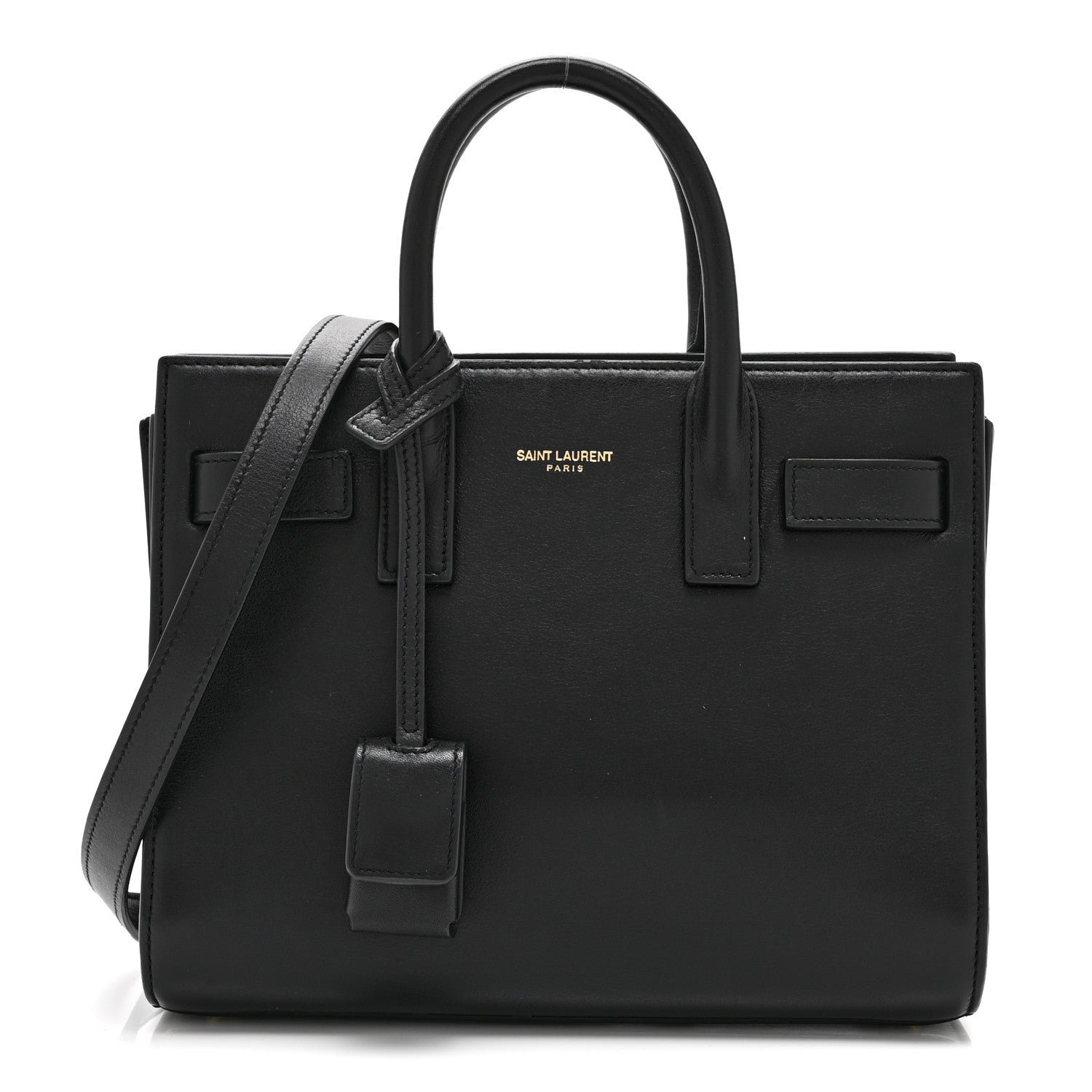 Saint Laurent Calfskin Nano Sac De Jour Black