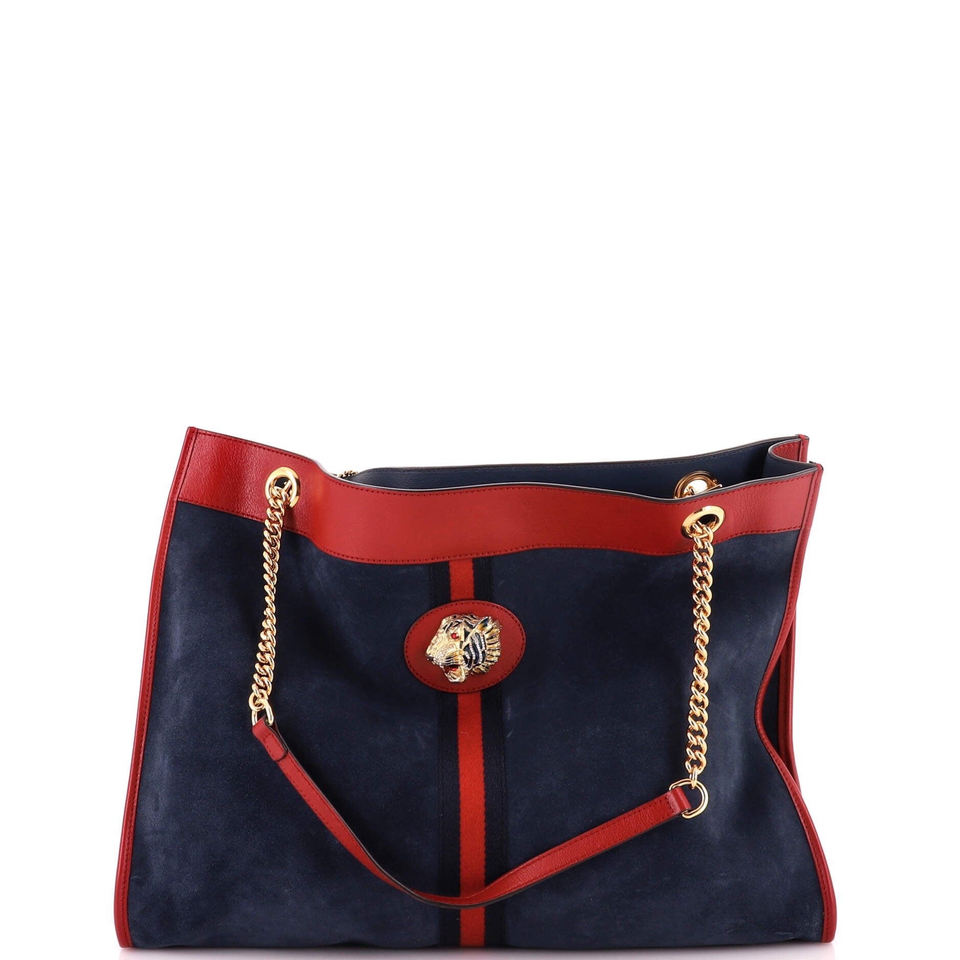 Rajah Chain Tote Suede Large