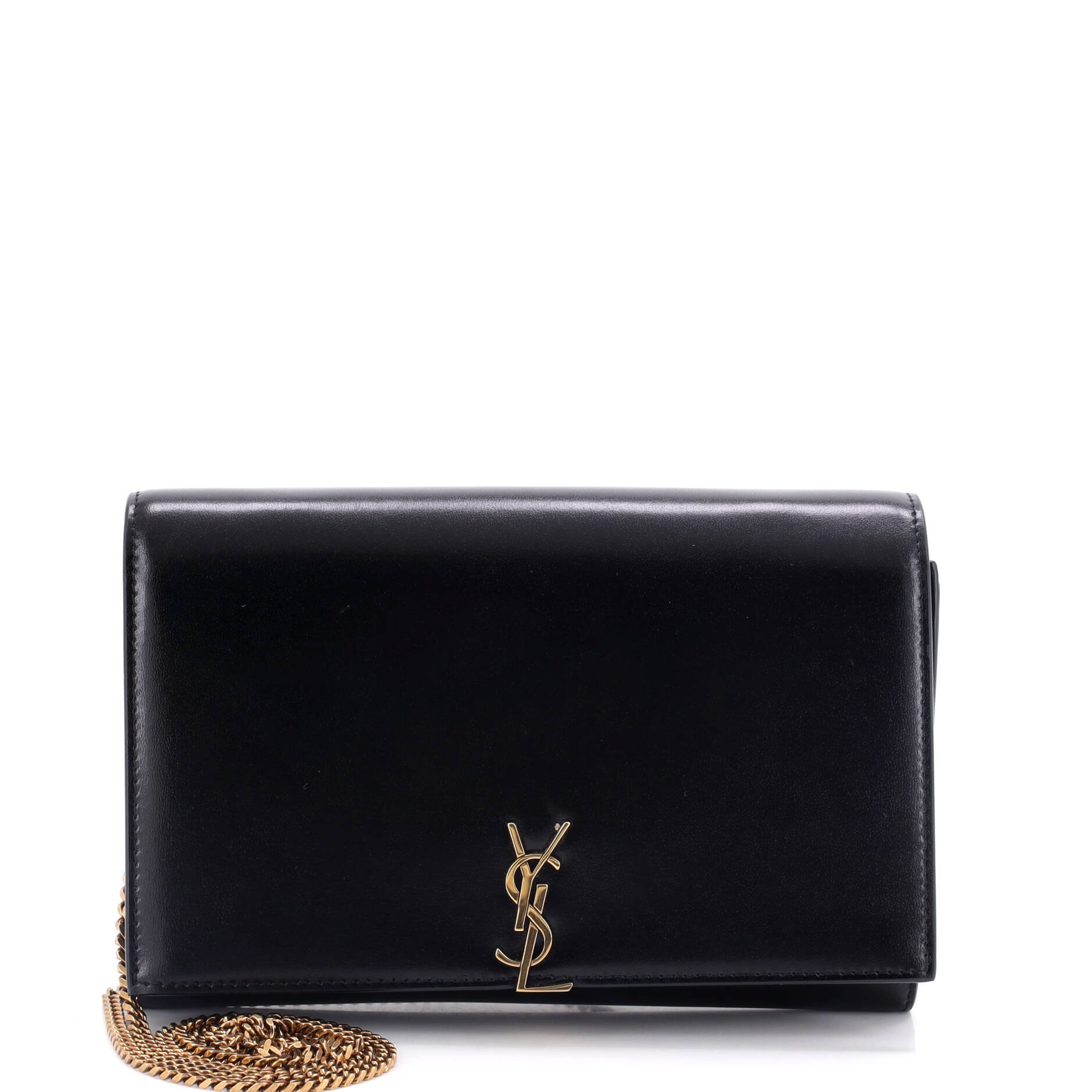 Classic Monogram Flap Chain Wallet Leather