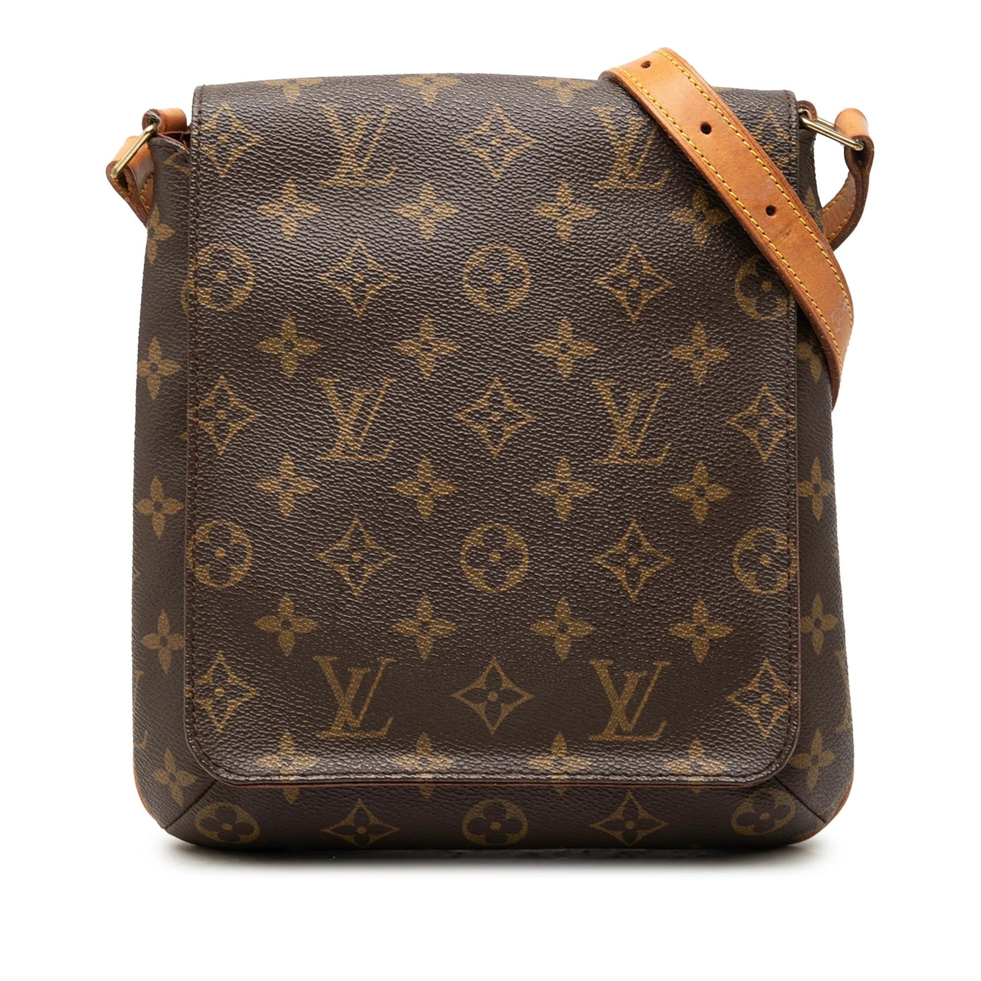 Musette cloth handbag