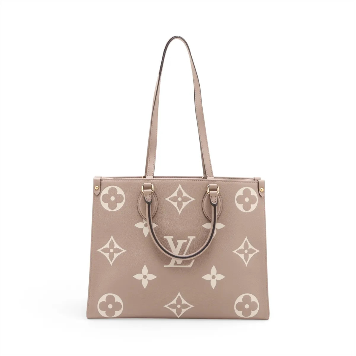 Louis Vuitton MONOGRAM GIANT On the Go MM M45494 Beige There was an RFID respons