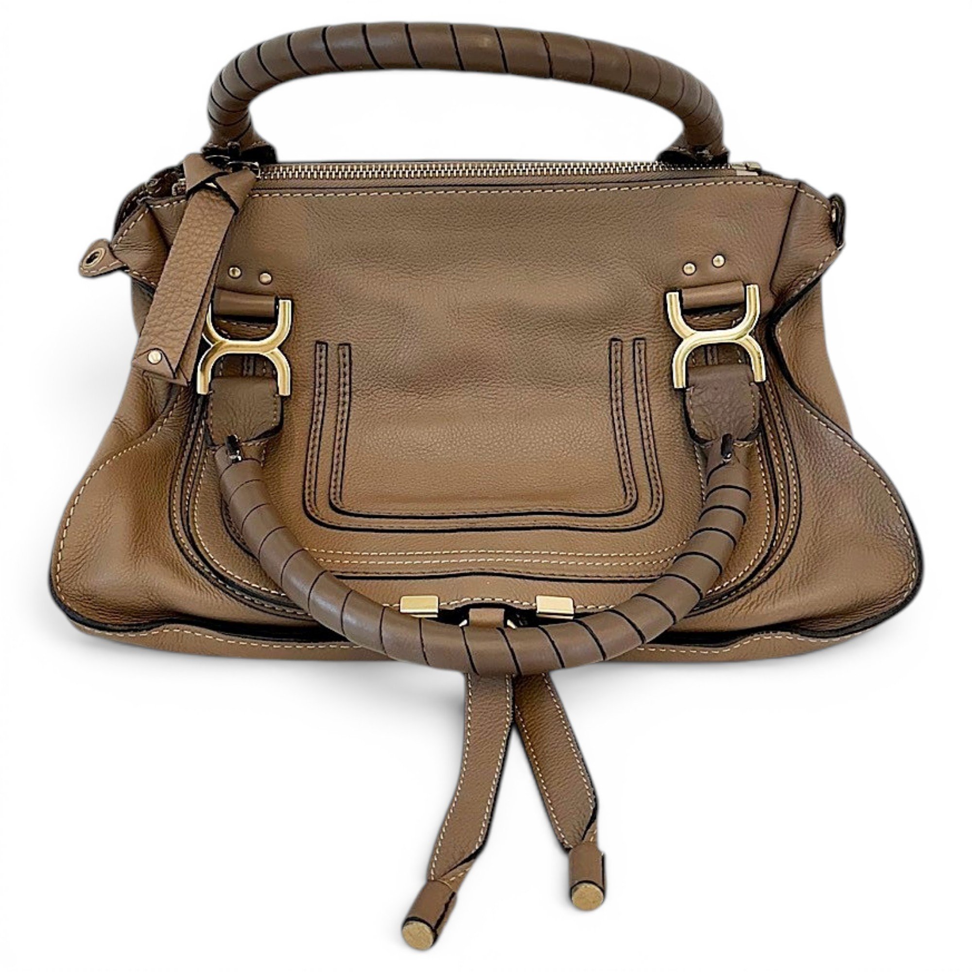 Marcie Top Handle leather tote