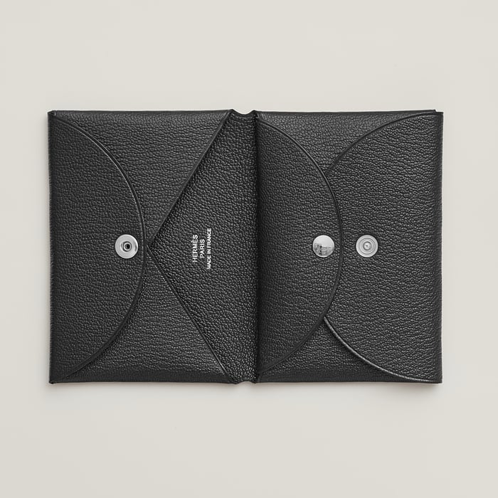 Noir Calvi Duo Compact Card Holder