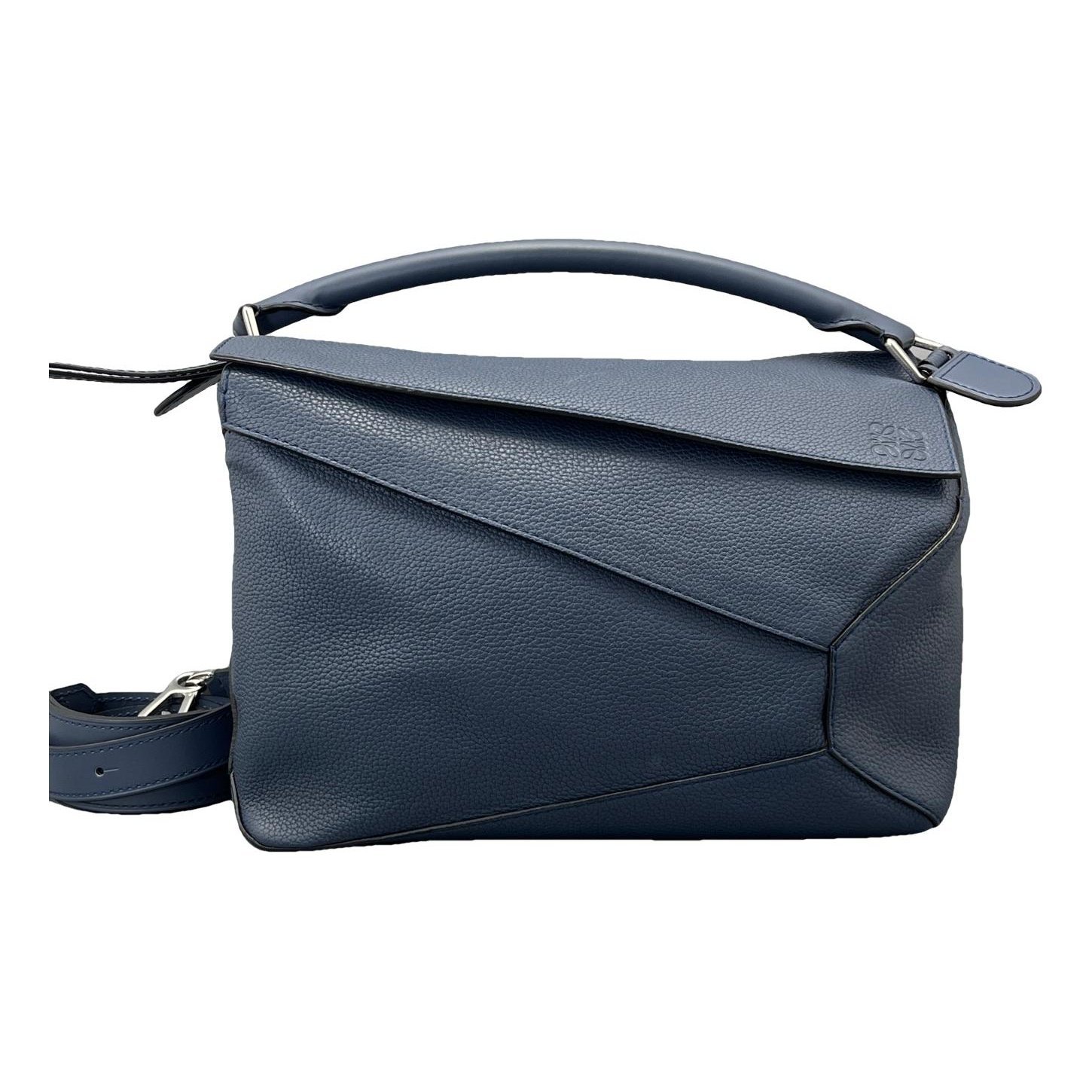 Puzzle leather handbag