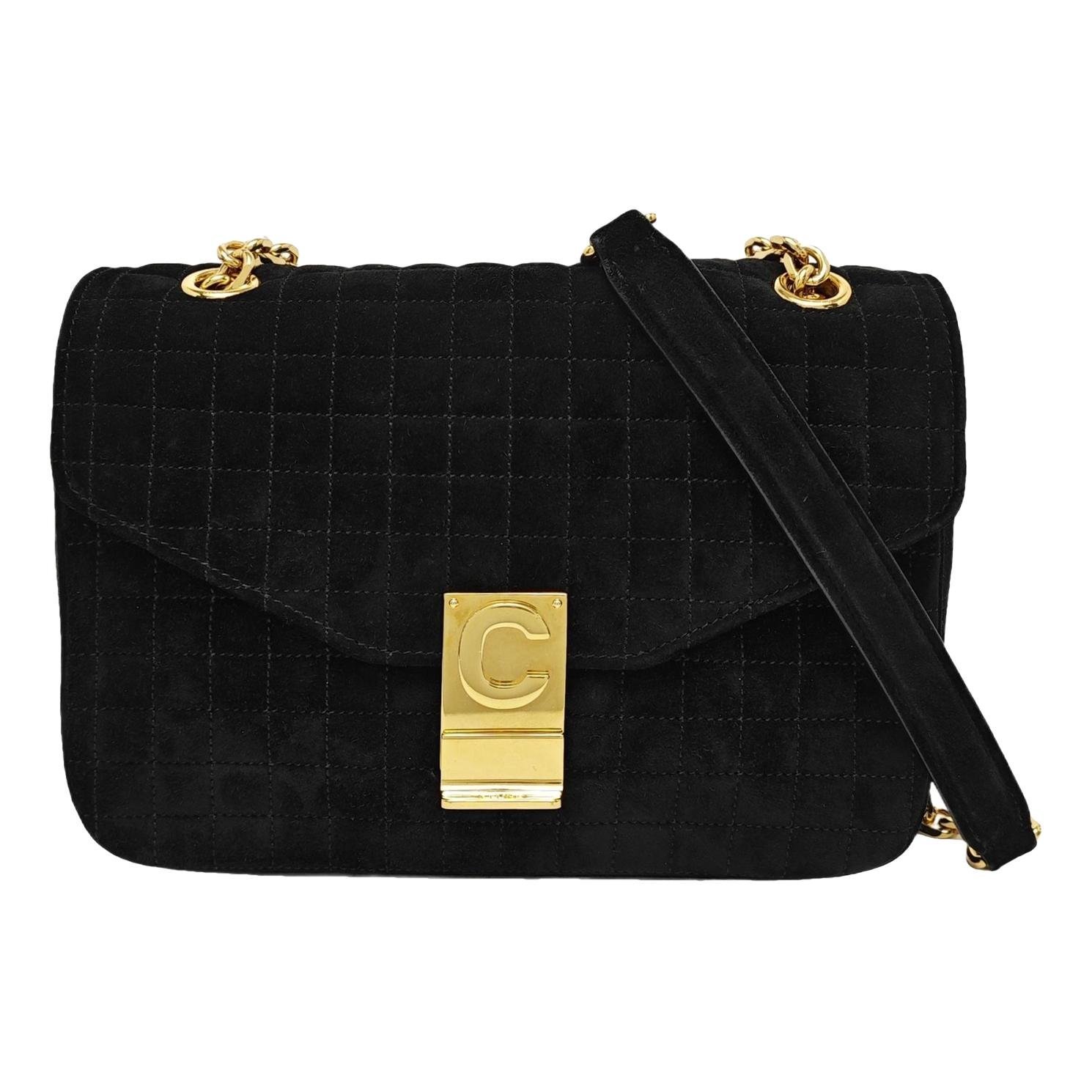 Black Belt cloth handbag