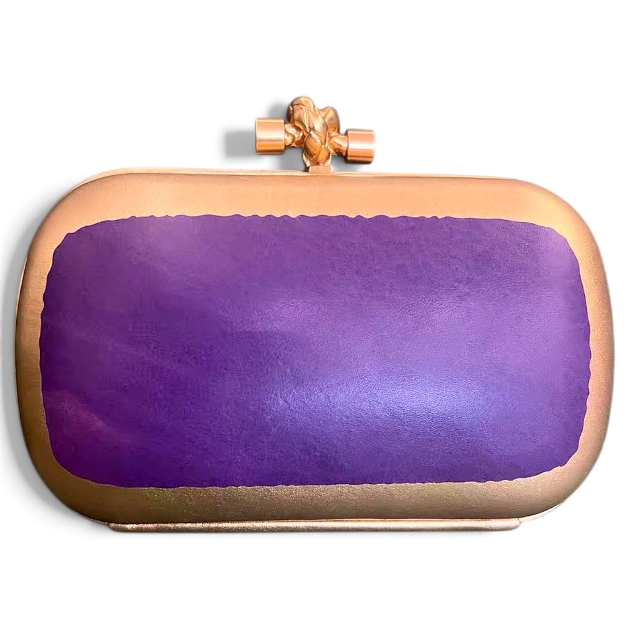 Pochette Knot leather clutch bag