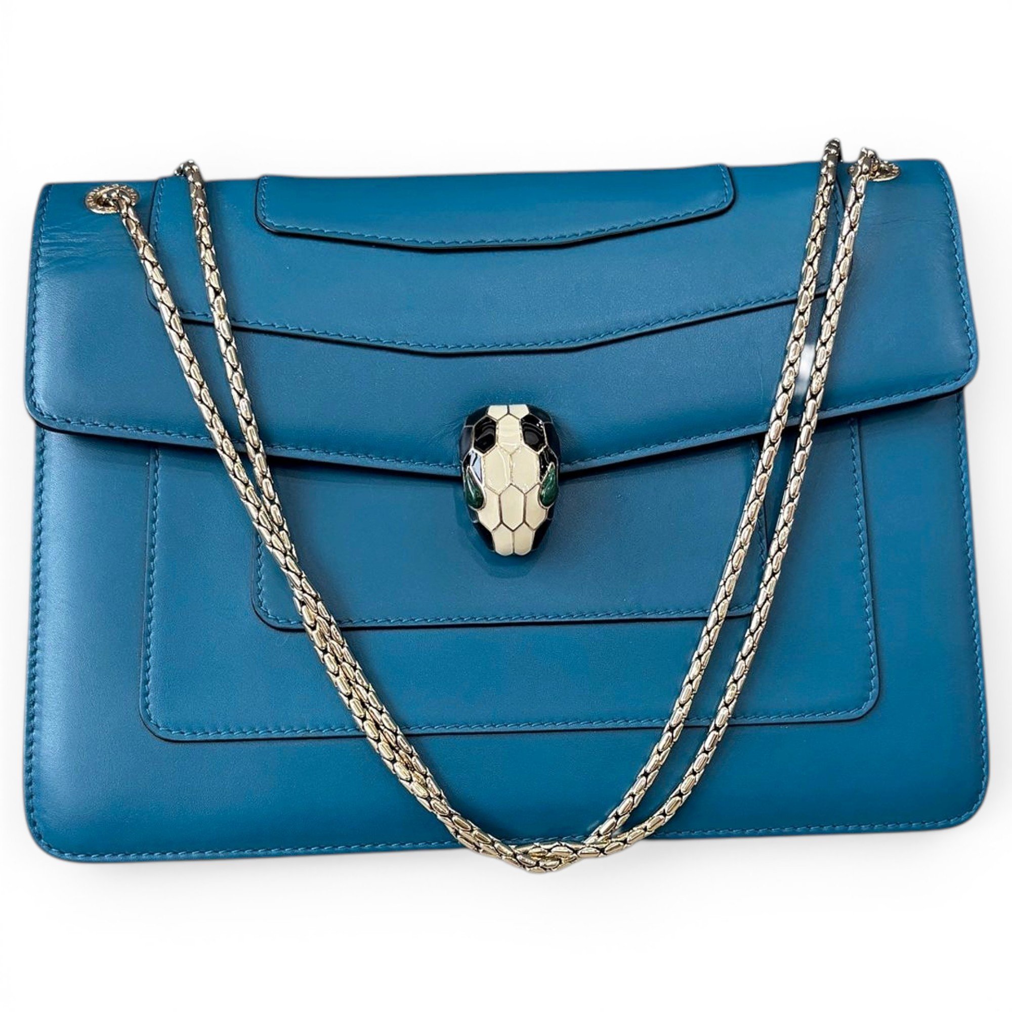 Serpenti leather handbag