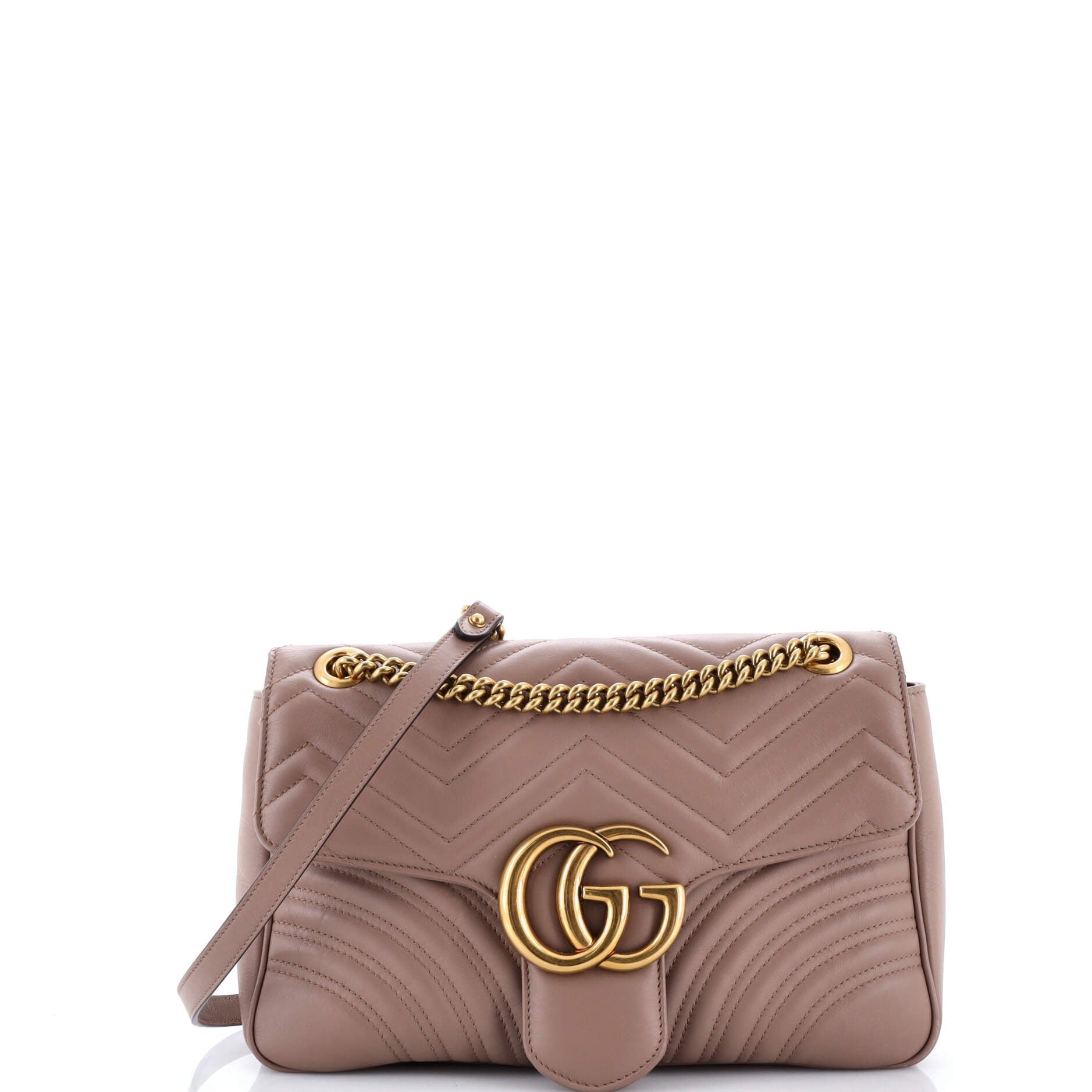 GG Marmont Flap Bag Matelasse Leather Medium