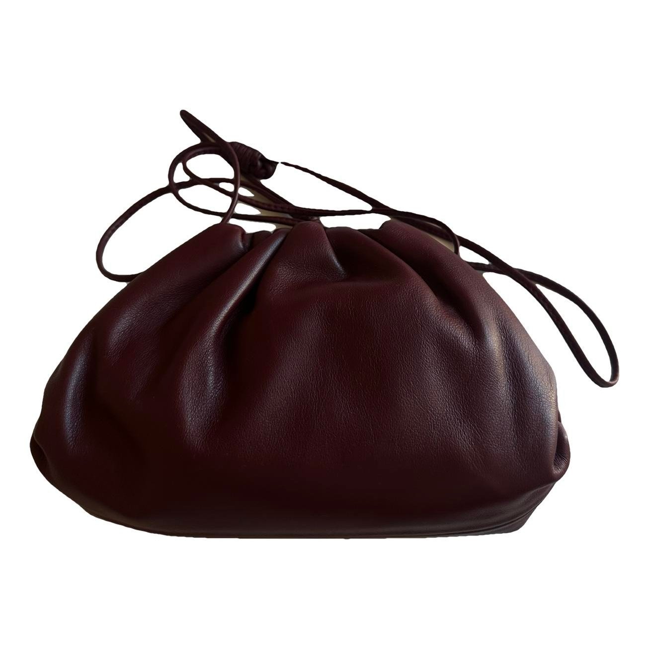 Pouch leather clutch bag