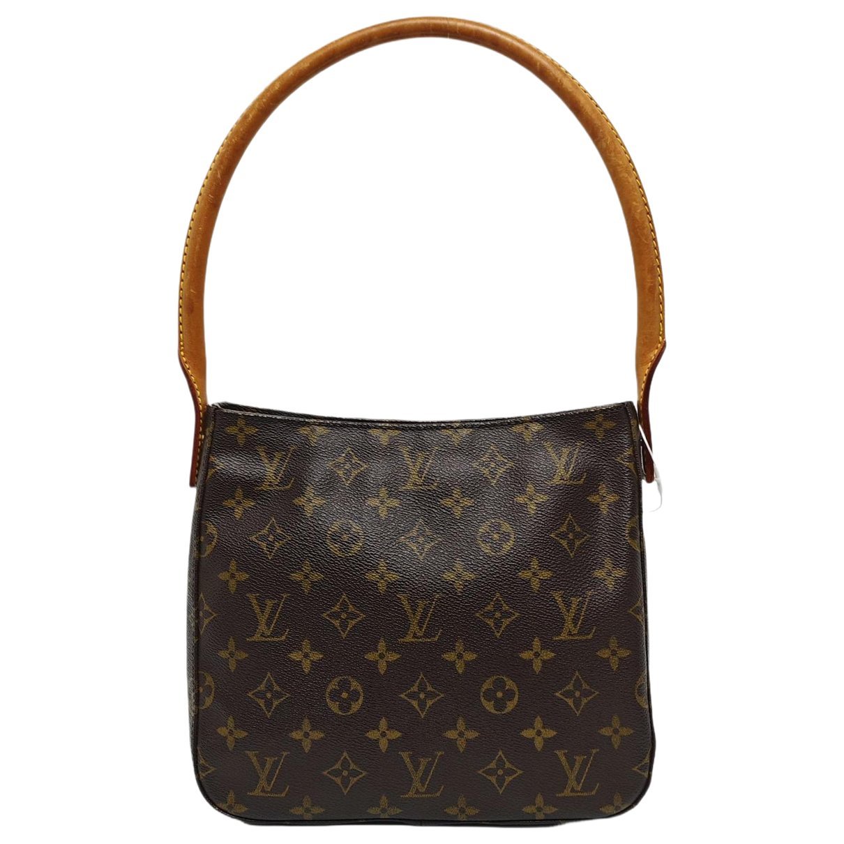 Looping leather handbag