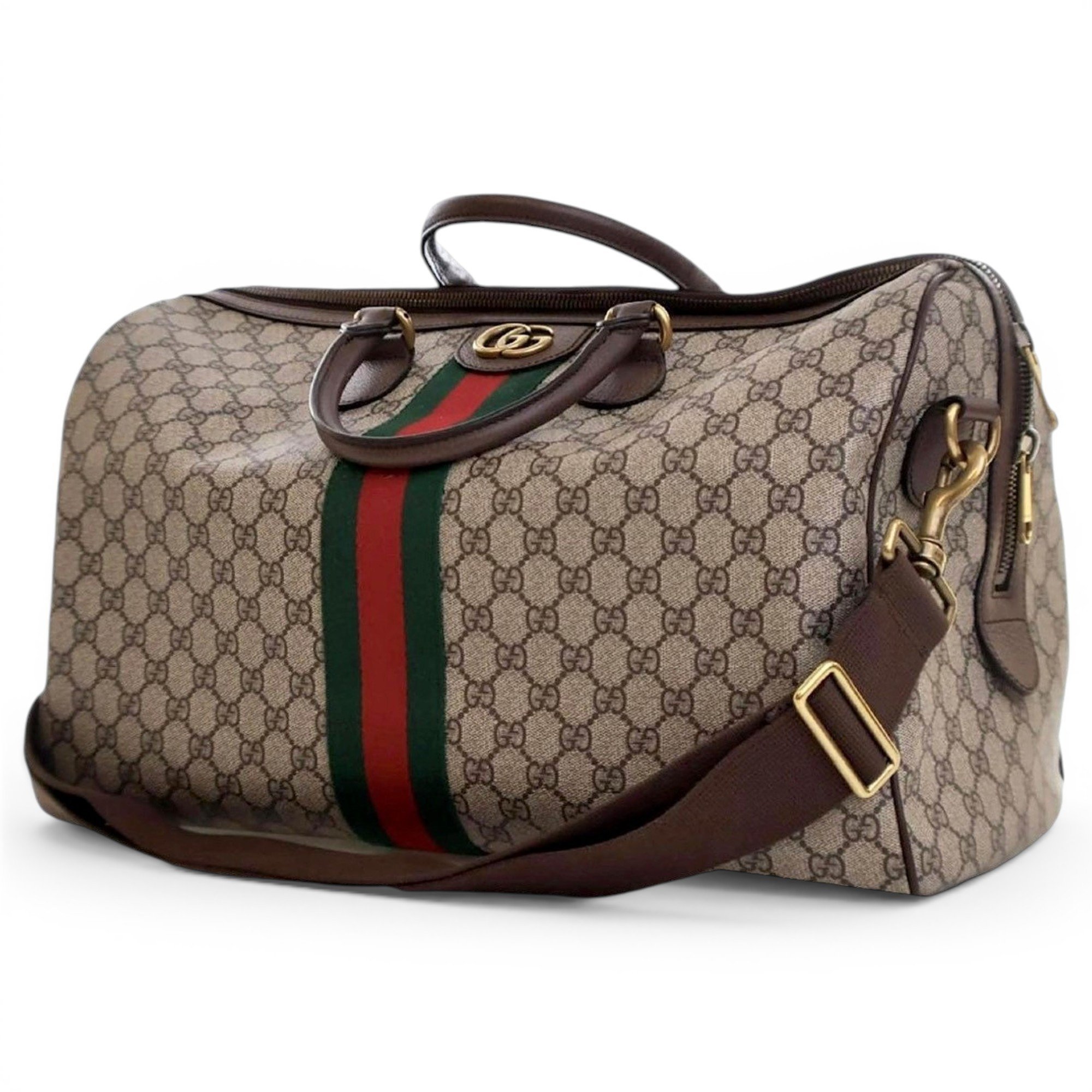 Ophidia leather travel bag