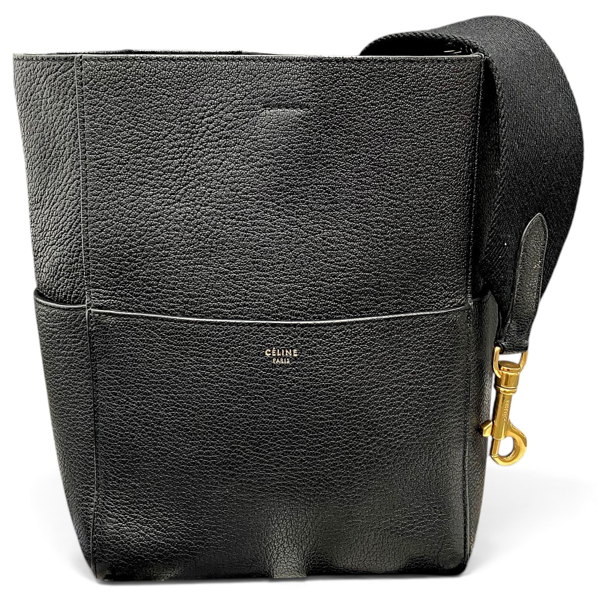 Seau Sangle leather handbag