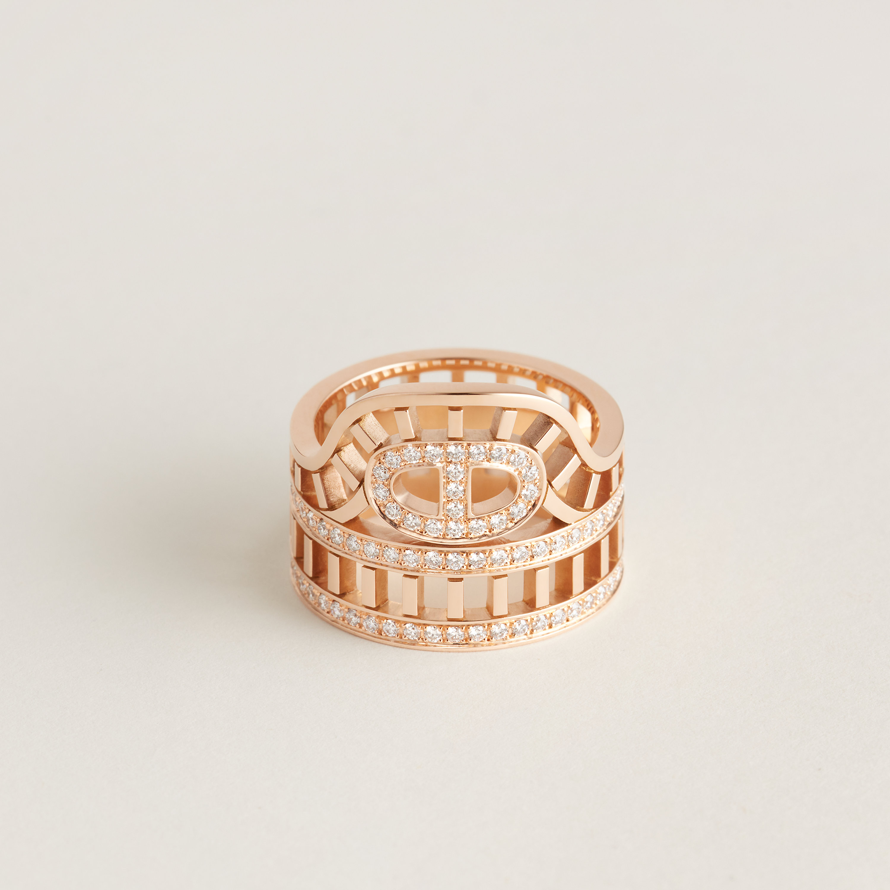 Chaine d'ancre Divine ring, large model