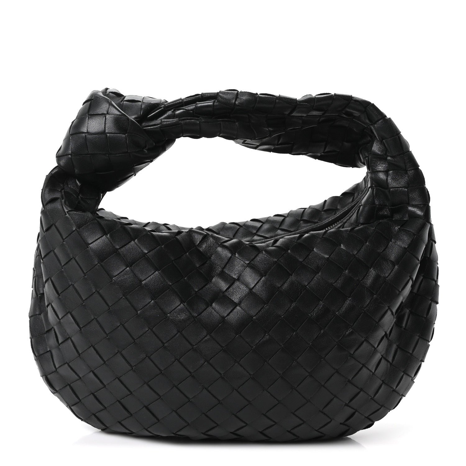 Bottega Veneta Nappa Intrecciato Teen Jodie Hobo Black